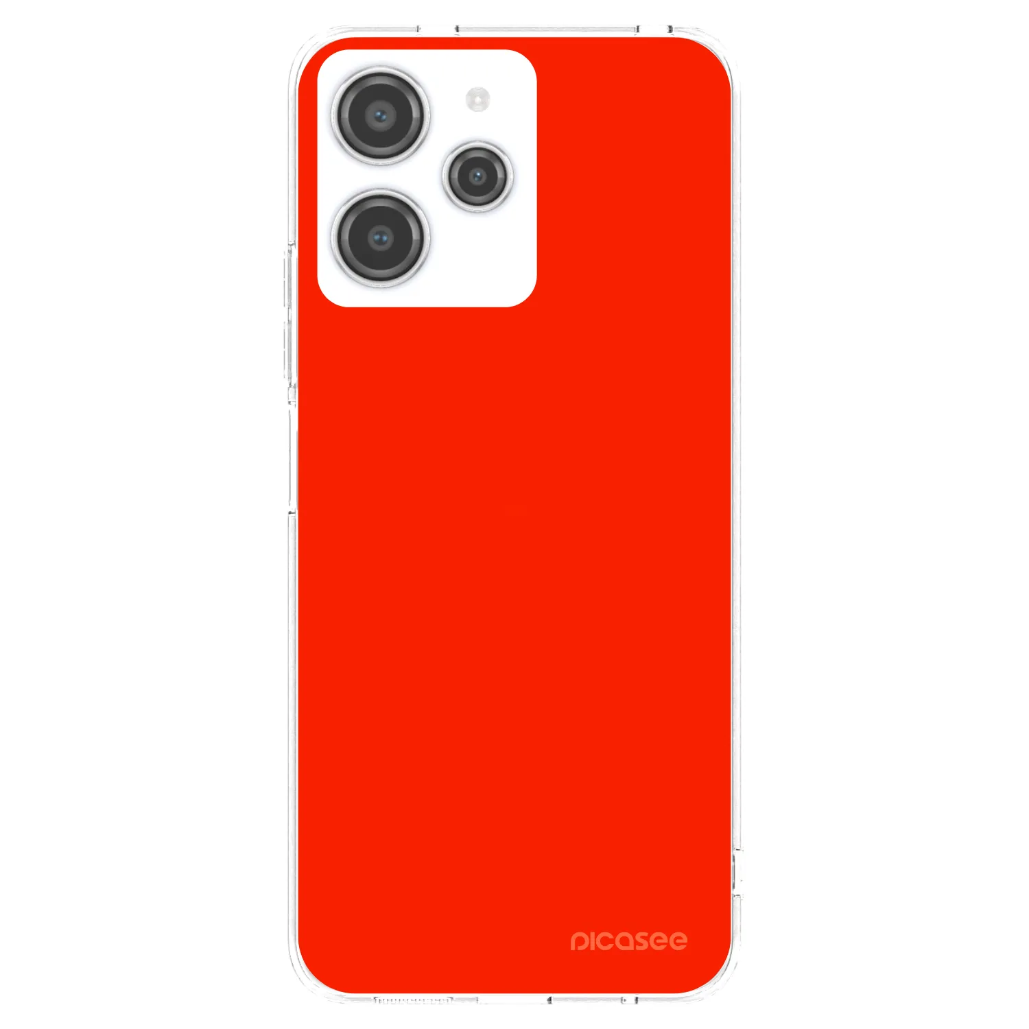 Picasee silikonowe przeźroczyste etui na Xiaomi Redmi 12 4G - Maranello Red