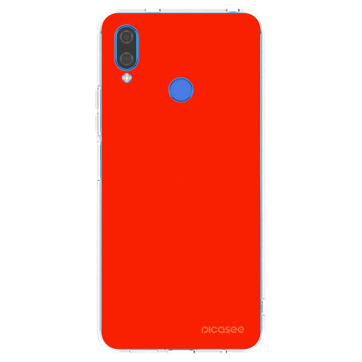 Picasee silikonowe przeźroczyste etui na Huawei Nova 3i - Maranello Red