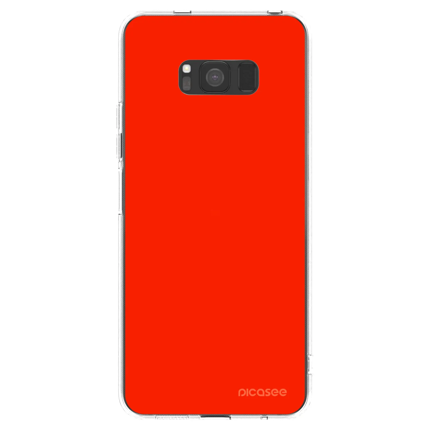 Picasee silikonowe przeźroczyste etui na Samsung Galaxy S8 G950F - Maranello Red