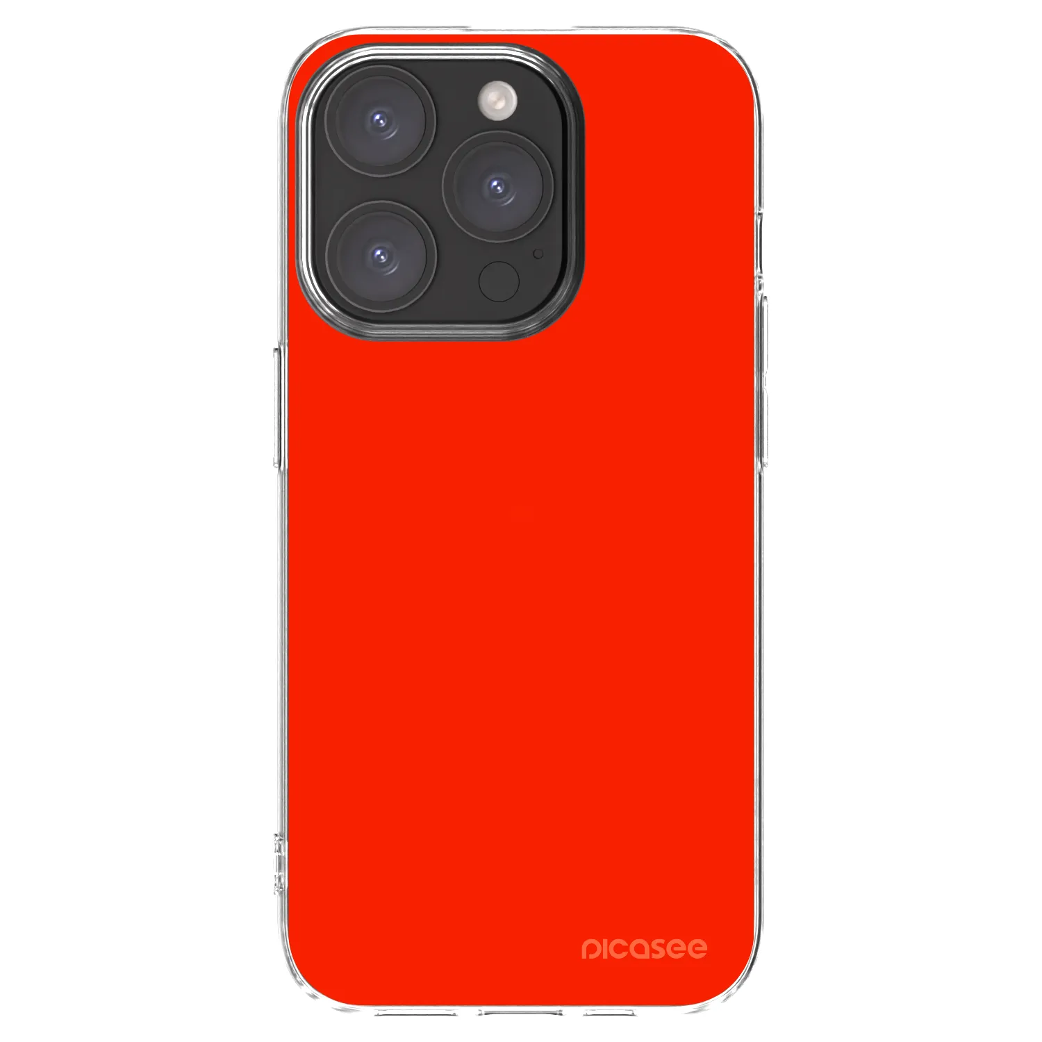 Picasee silikonowe przeźroczyste etui na Apple iPhone 15 Pro - Maranello Red