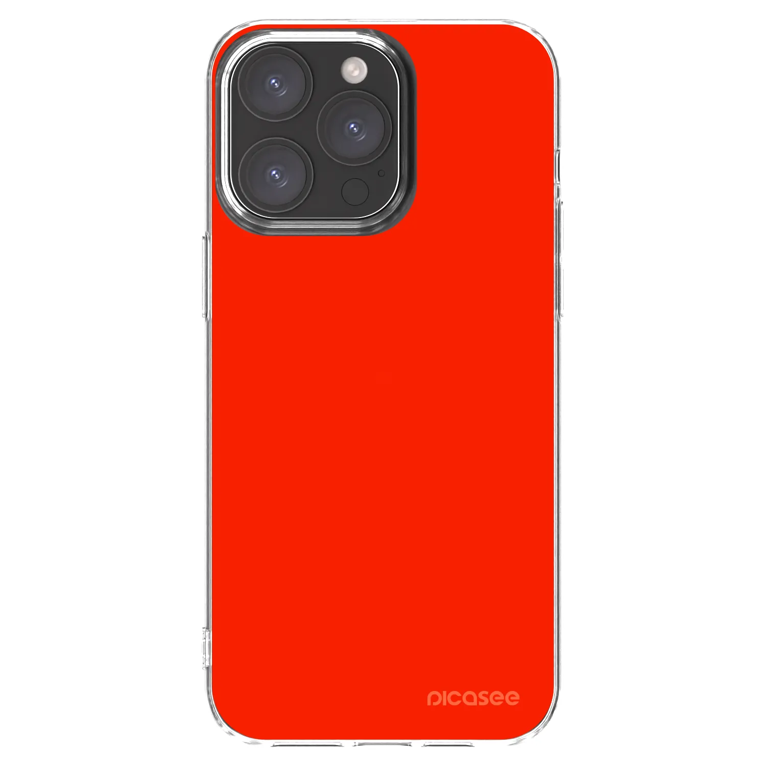 Picasee silikonowe przeźroczyste etui na Apple iPhone 15 Pro Max - Maranello Red