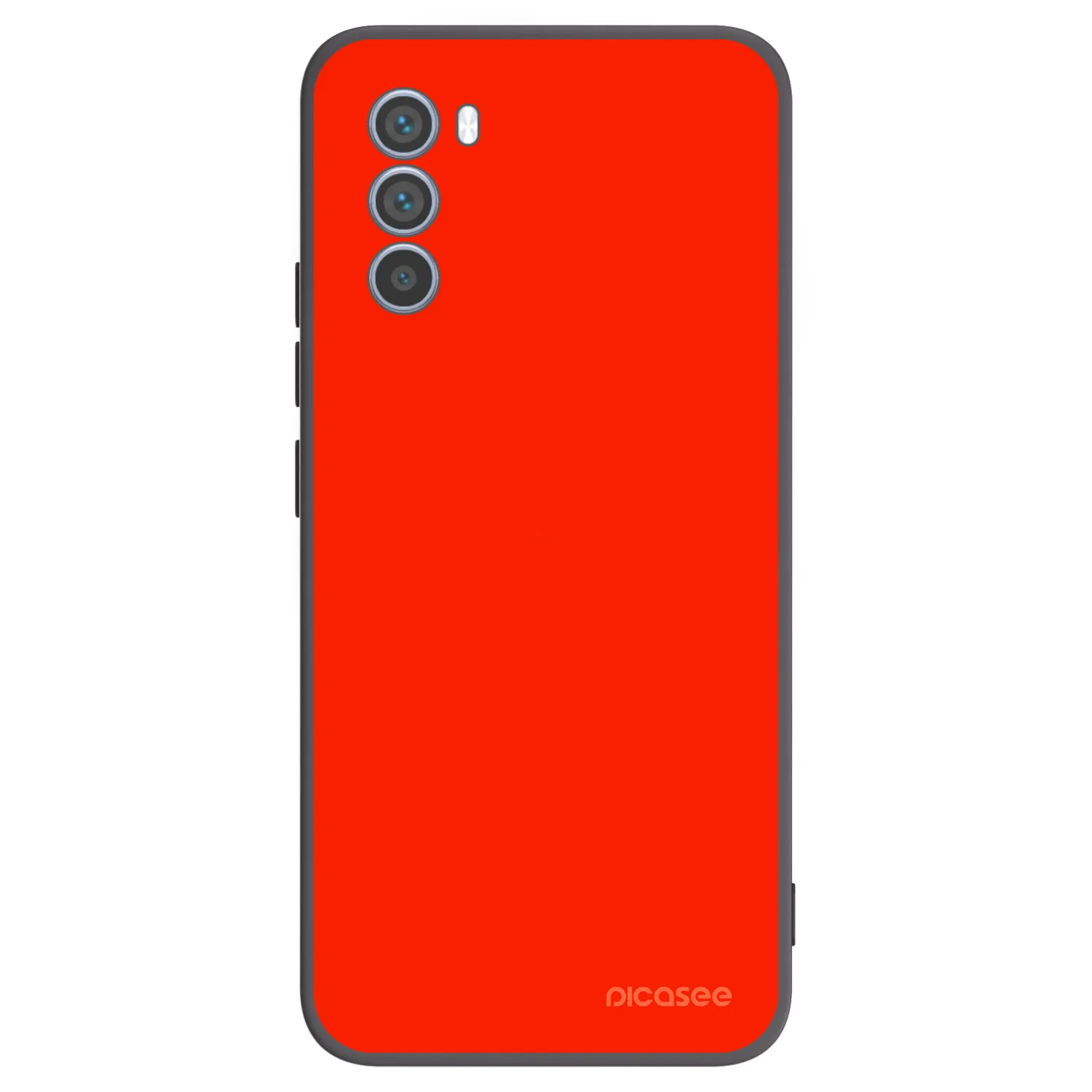 Picasee silikonowe czarne etui na Motorola Moto G62 - Maranello Red