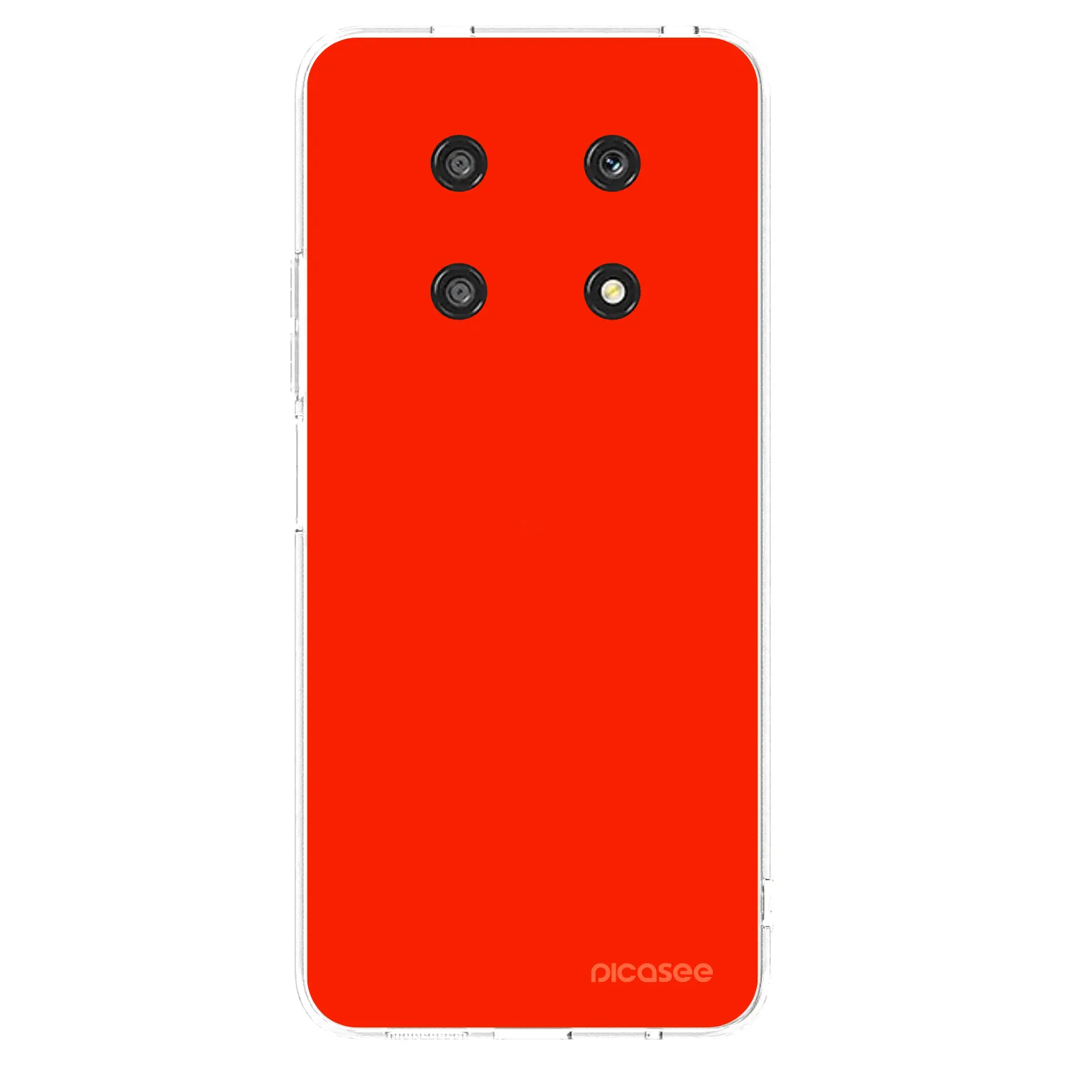 Picasee silikonowe przeźroczyste etui na Honor Magic4 Lite 5G - Maranello Red