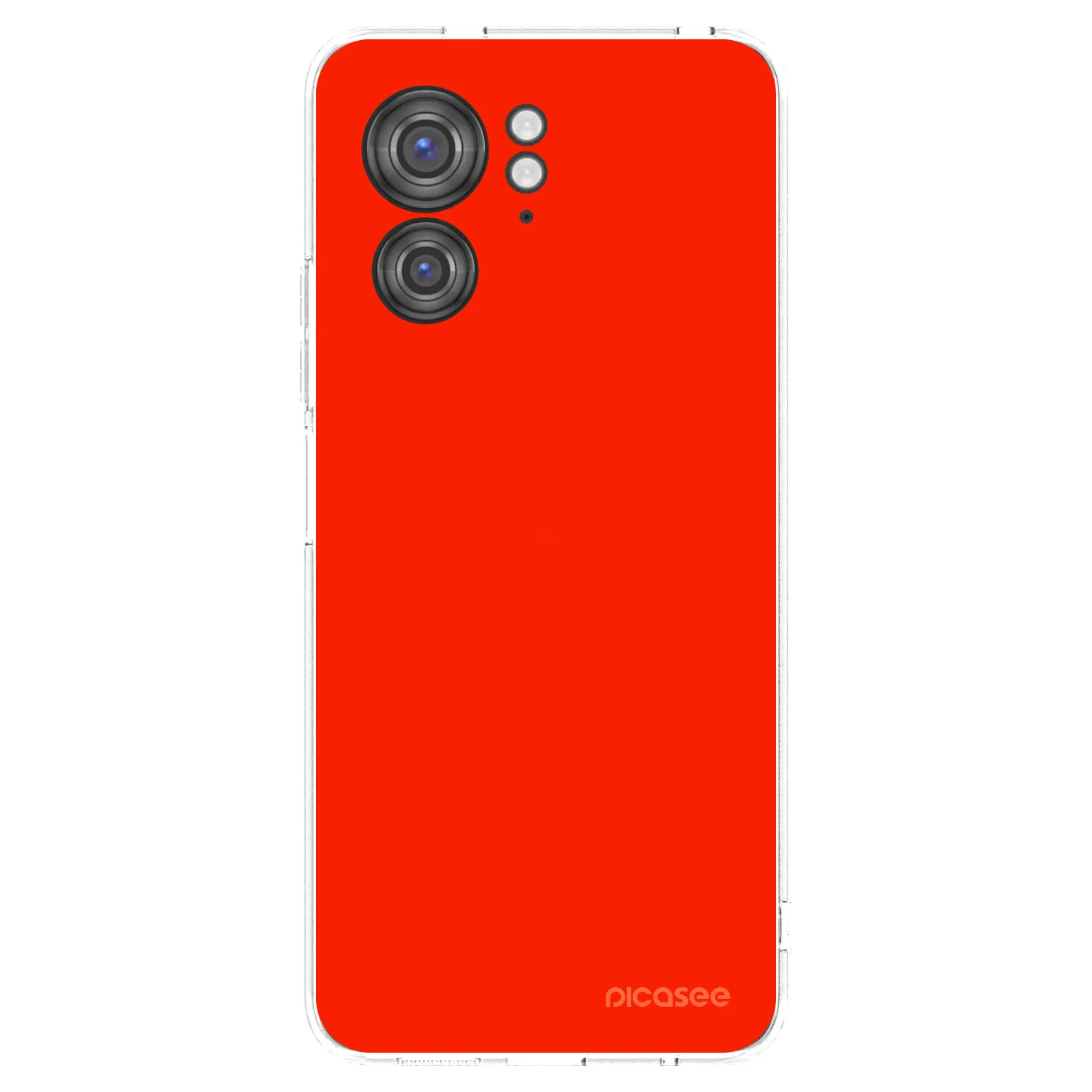 Picasee silikonowe przeźroczyste etui na Motorola Edge 40 - Maranello Red