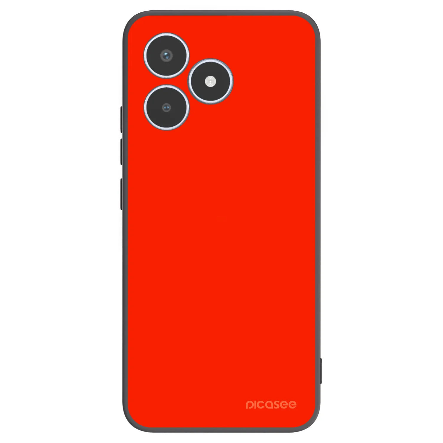 Picasee silikonowe czarne etui na Realme C53 - Maranello Red
