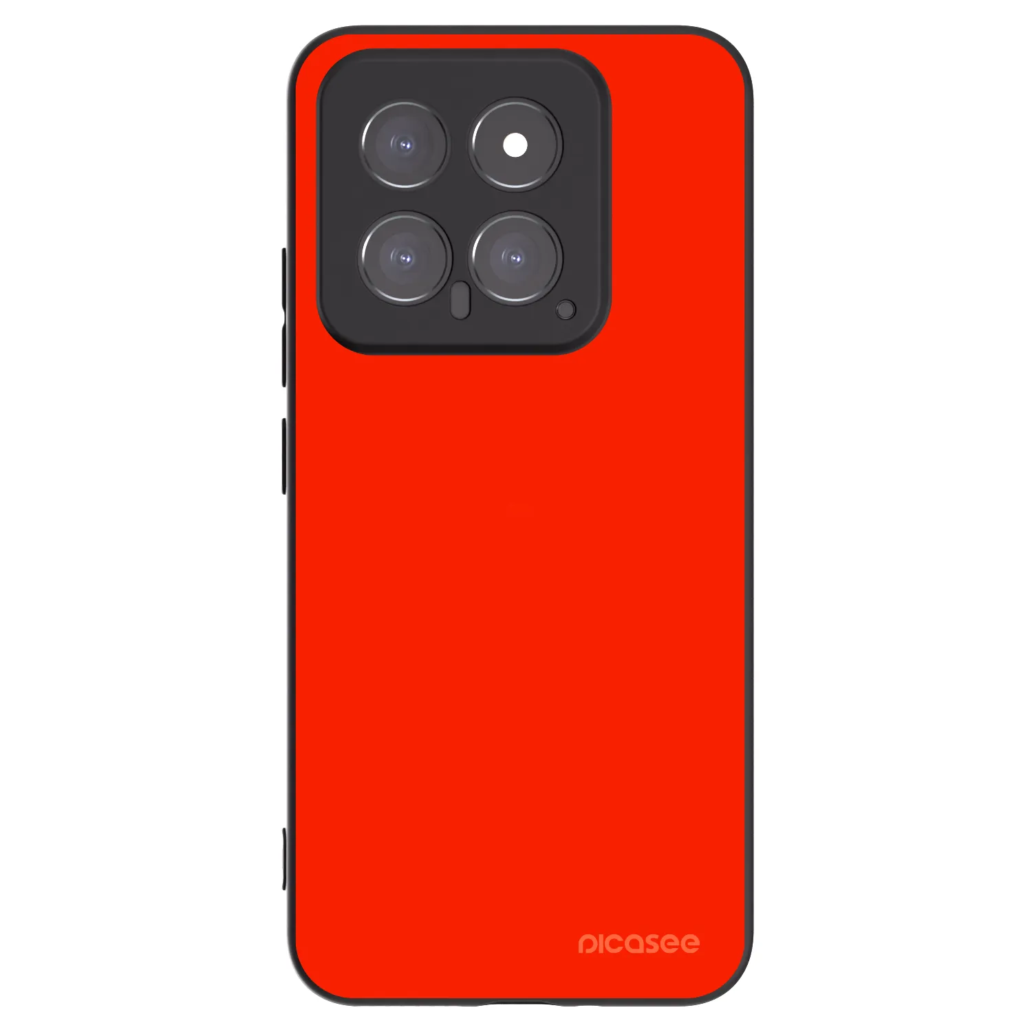 Picasee silikonowe czarne etui na Xiaomi 14 - Maranello Red