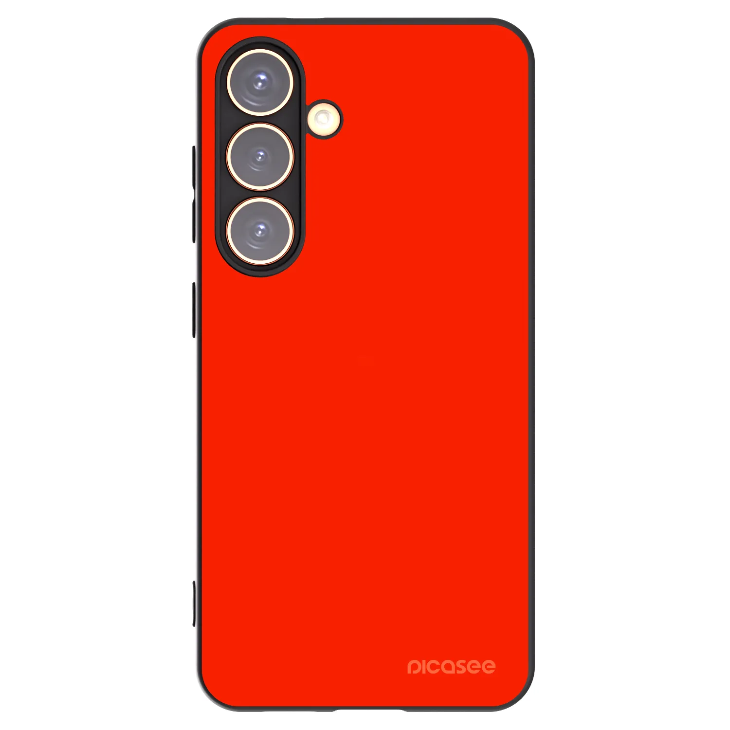 Picasee silikonowe czarne etui na Samsung Galaxy S24 S921B 5G - Maranello Red