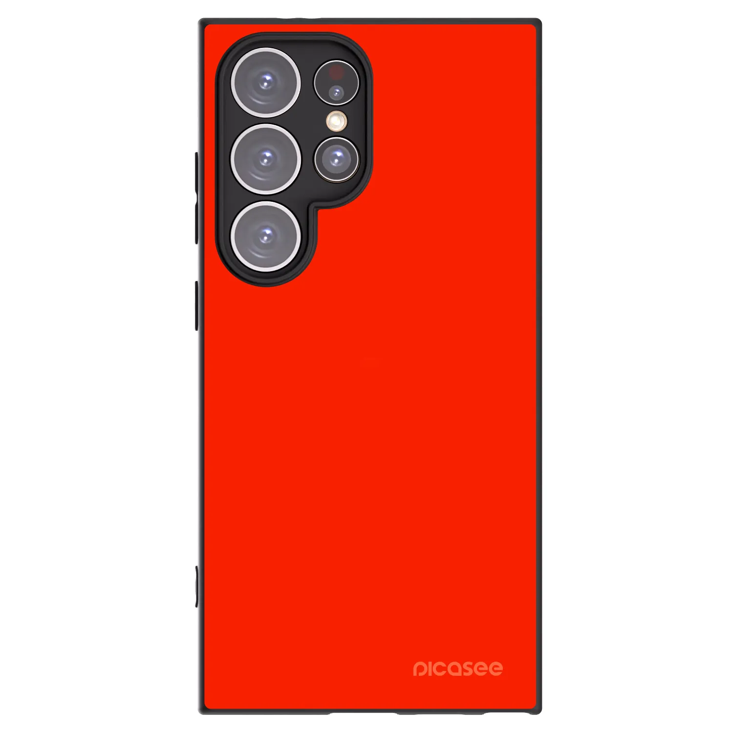 Picasee silikonowe czarne etui na Samsung Galaxy S24 Ultra S928B 5G - Maranello Red