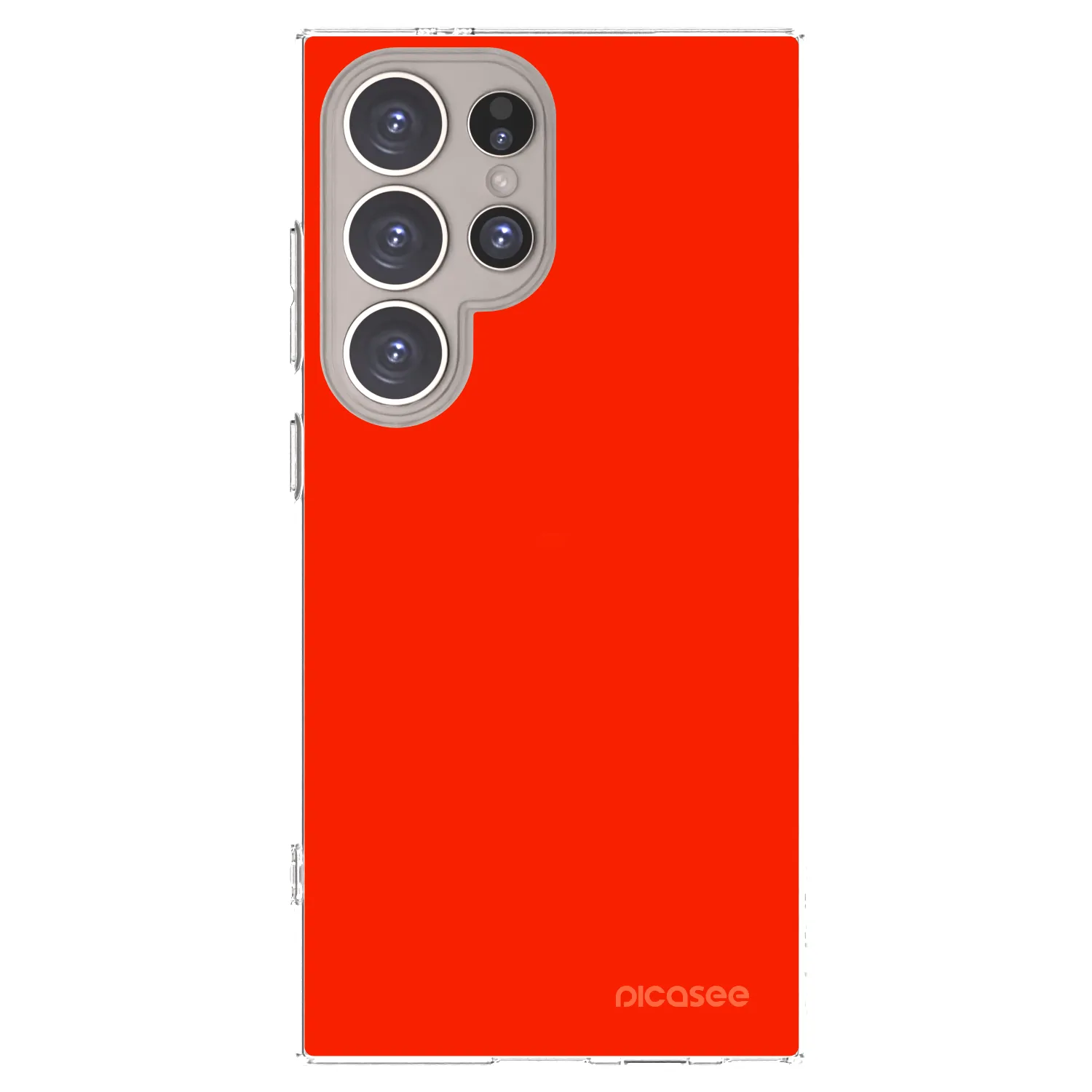 Picasee silikonowe przeźroczyste etui na Samsung Galaxy S24 Ultra S928B 5G - Maranello Red