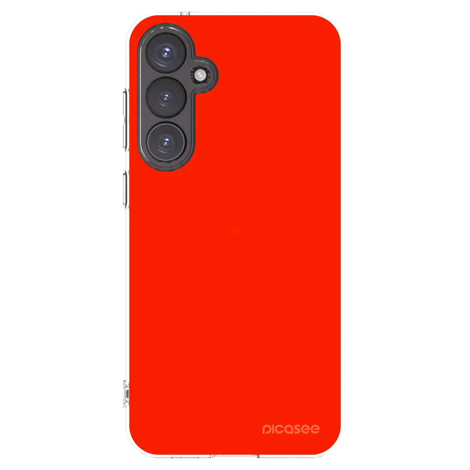 Picasee silikonowe przeźroczyste etui na Samsung Galaxy S23 FE S711B - Maranello Red