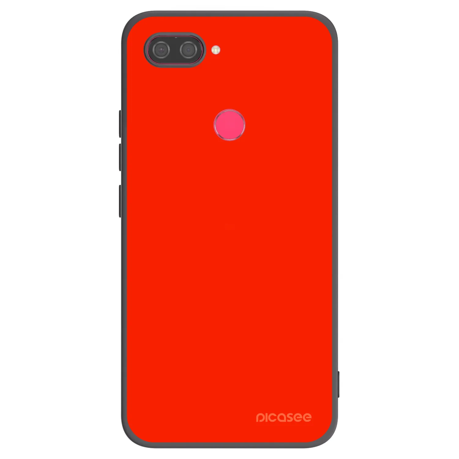 Picasee silikonowe czarne etui na Xiaomi Mi 8 Lite - Maranello Red