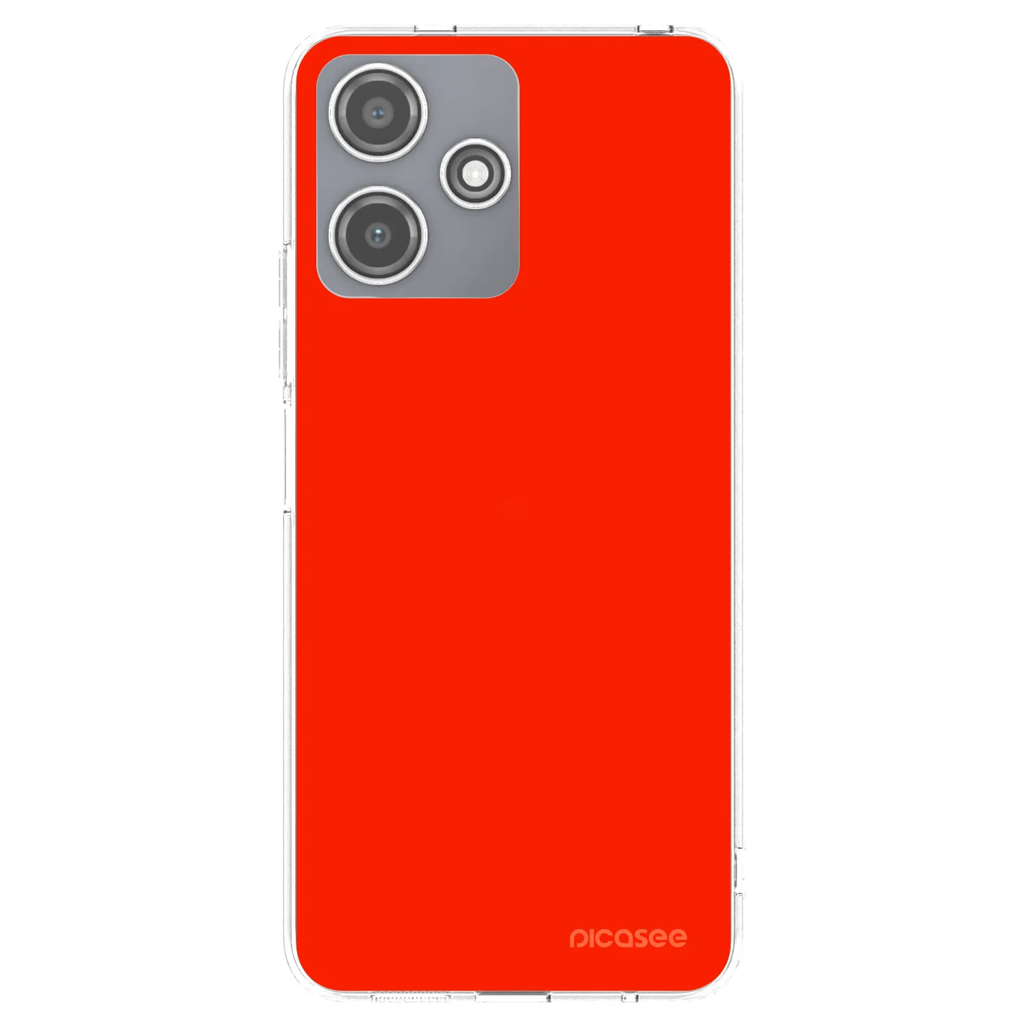 Picasee silikonowe przeźroczyste etui na Xiaomi Redmi 12 5G - Maranello Red
