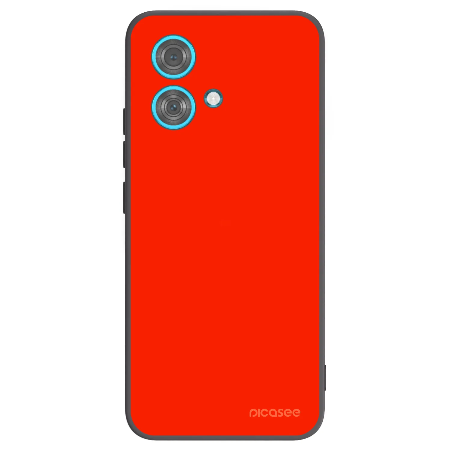 Picasee silikonowe czarne etui na Motorola Edge 40 Neo - Maranello Red