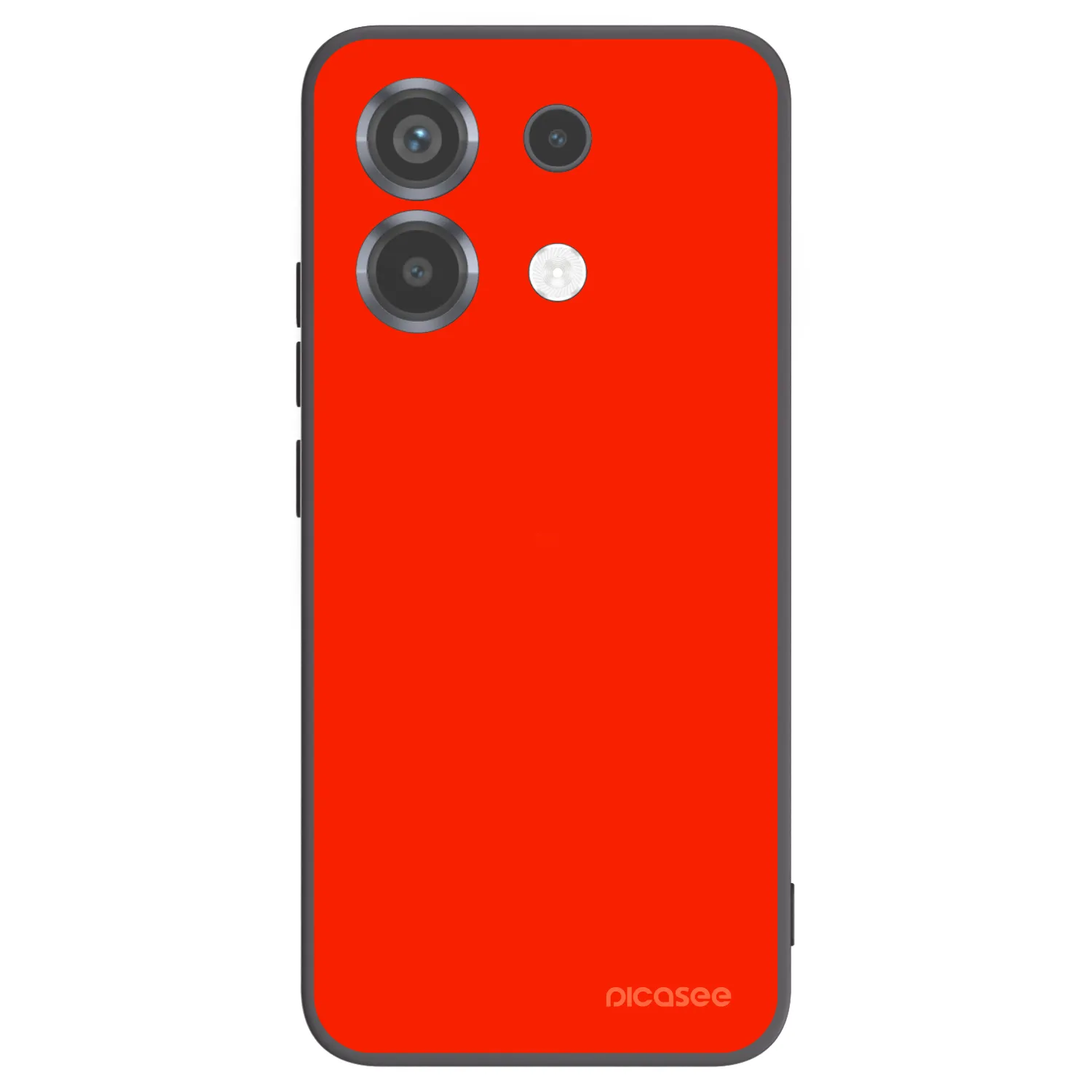 Picasee silikonowe czarne etui na Xiaomi Poco X6 - Maranello Red