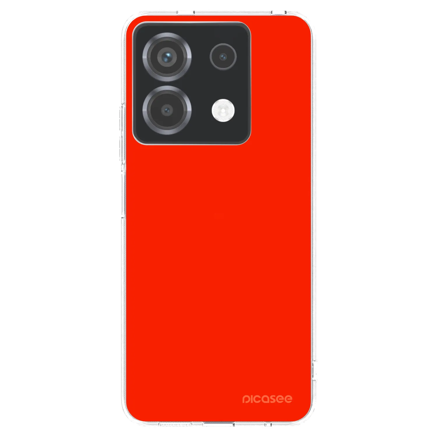 Picasee silikonowe przeźroczyste etui na Xiaomi Poco X6 - Maranello Red