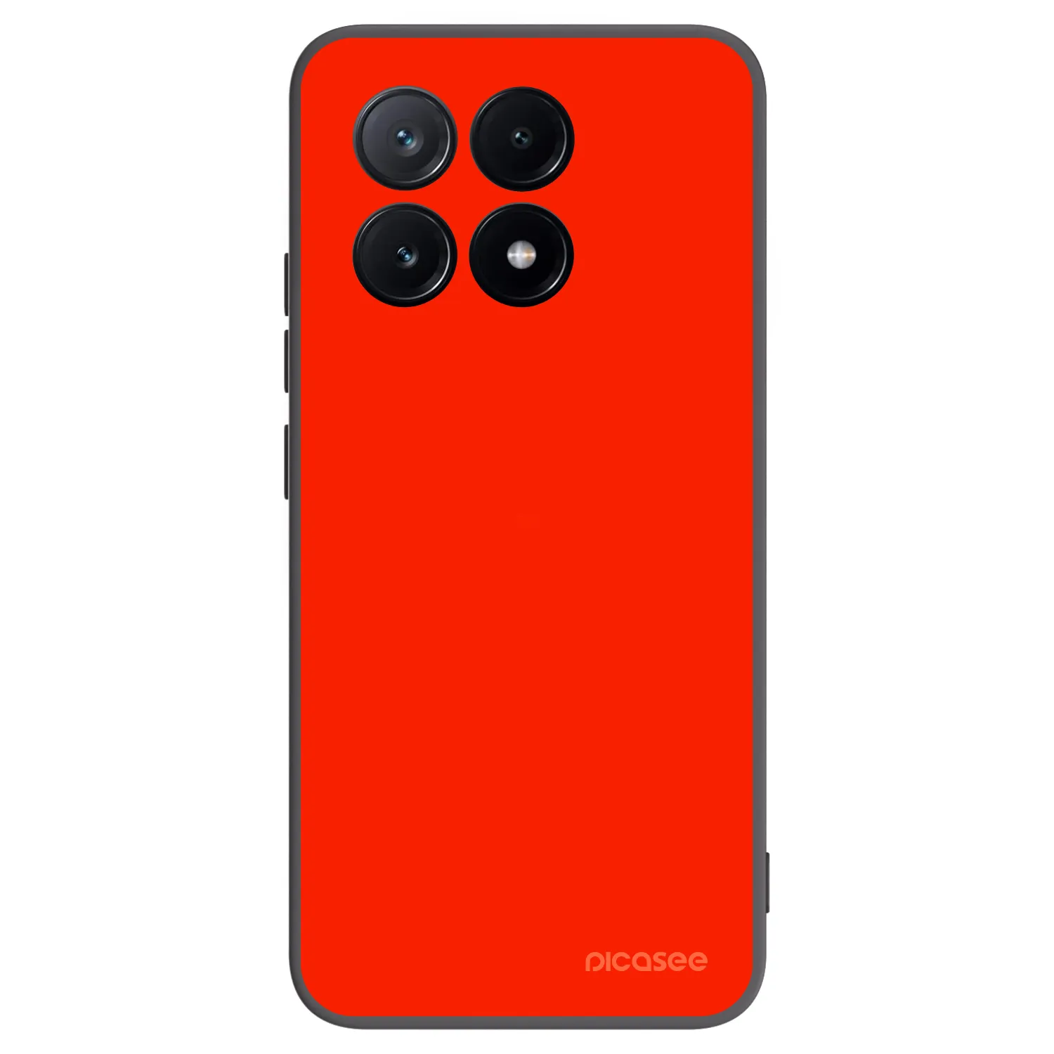 Picasee silikonowe czarne etui na Xiaomi Poco X6 Pro - Maranello Red