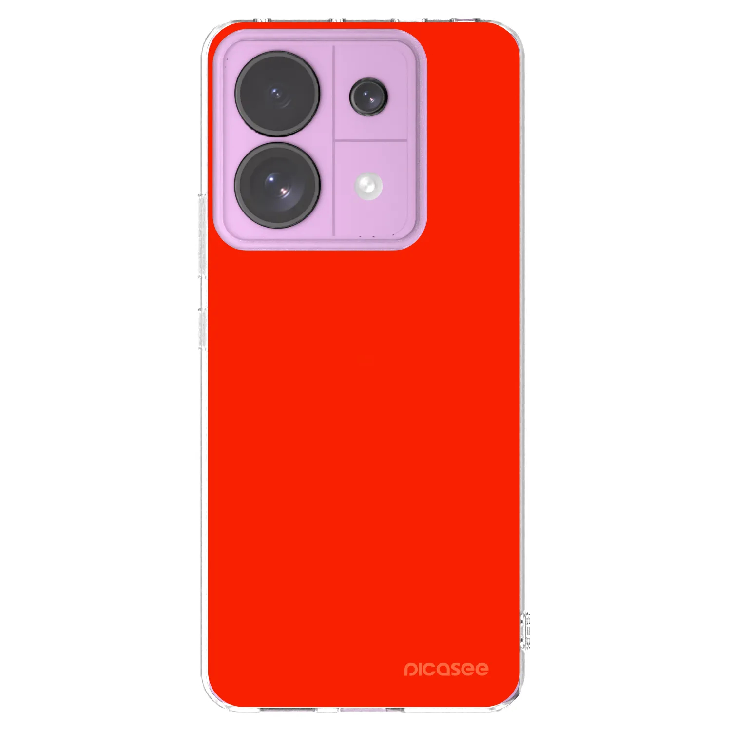 Picasee silikonowe przeźroczyste etui na Xiaomi Redmi Note 13 Pro 5G - Maranello Red