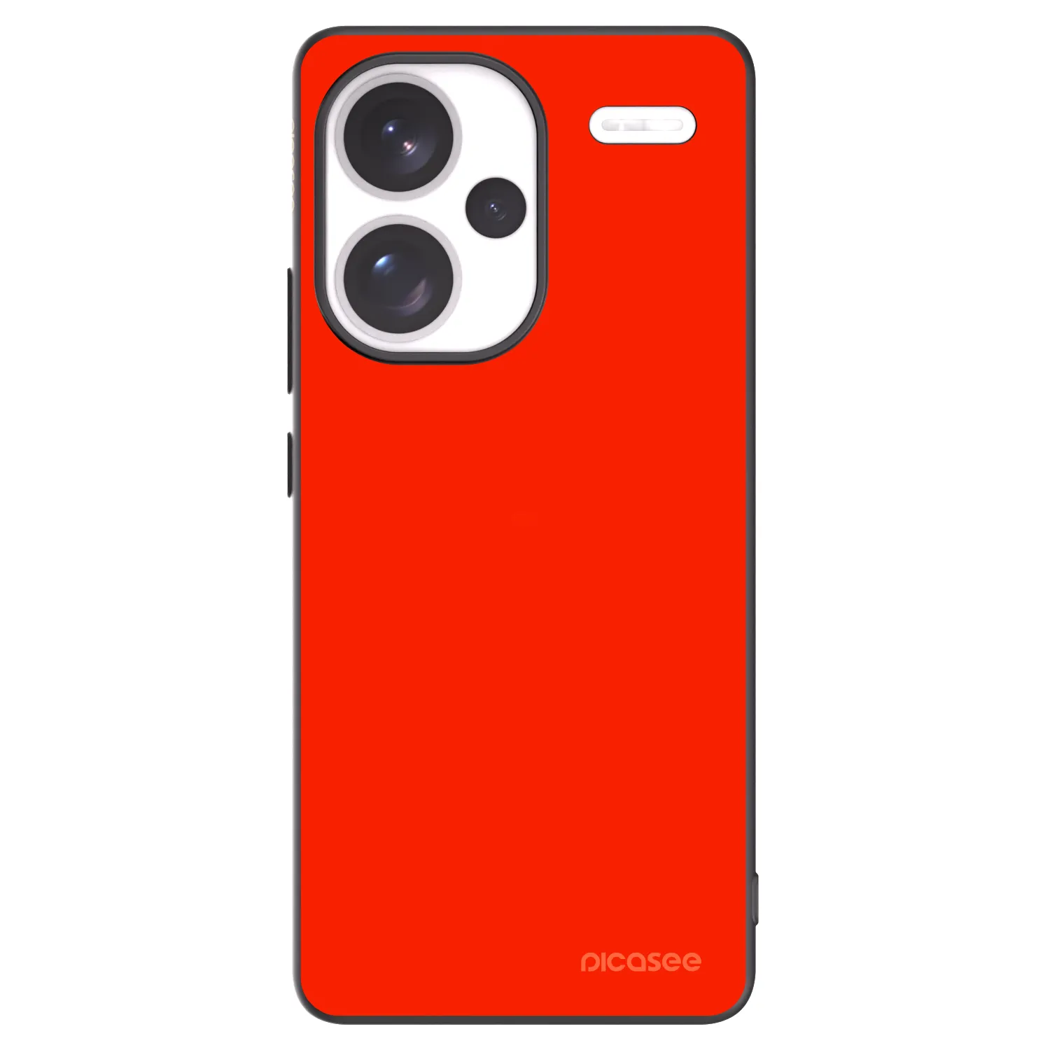 Picasee silikonowe czarne etui na Xiaomi Redmi Note 13 Pro+ 5G - Maranello Red