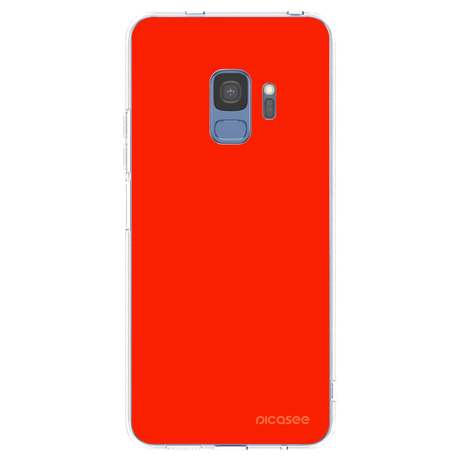 Picasee silikonowe przeźroczyste etui na Samsung Galaxy S9 G960F - Maranello Red