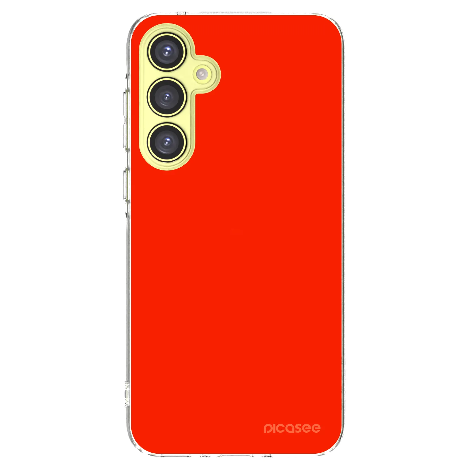 Picasee silikonowe przeźroczyste etui na Samsung Galaxy A35 5G A356B - Maranello Red