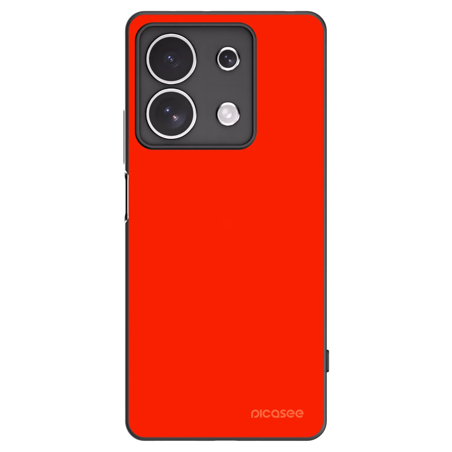 Picasee silikonowe czarne etui na Xiaomi Redmi Note 13 4G - Maranello Red