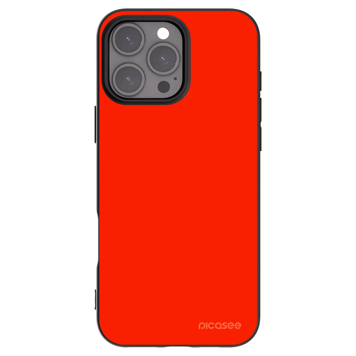 Picasee silikonowe czarne etui na Apple iPhone 16 Pro Max - Maranello Red