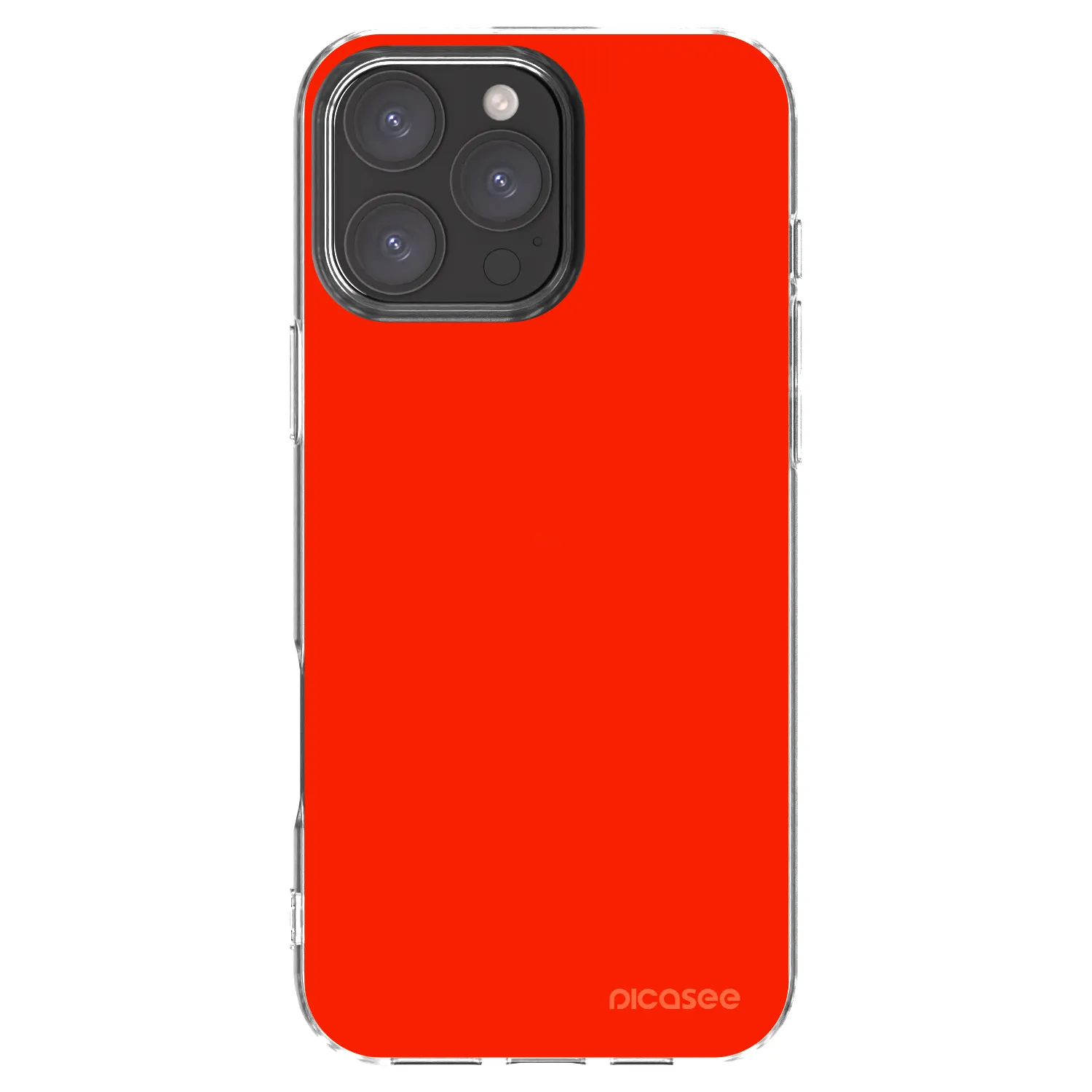 Picasee silikonowe przeźroczyste etui na Apple iPhone 16 Pro Max - Maranello Red