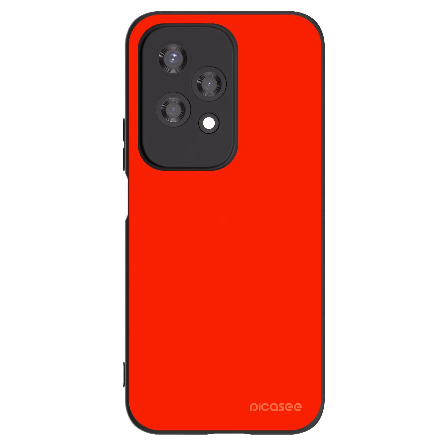 Picasee silikonowe czarne etui na Honor 200 Lite - Maranello Red
