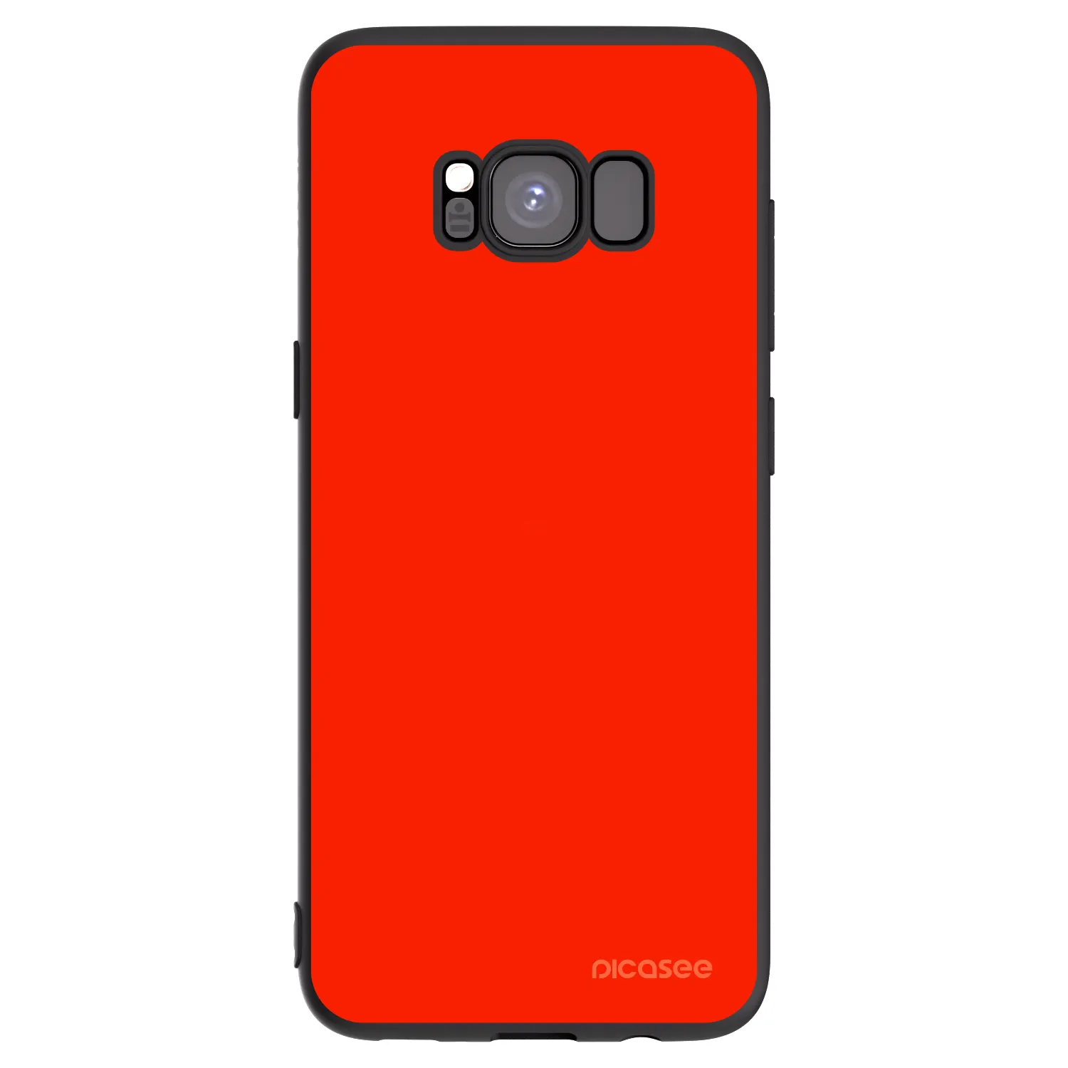 Picasee silikonowe czarne etui na Samsung Galaxy S8 G950F - Maranello Red