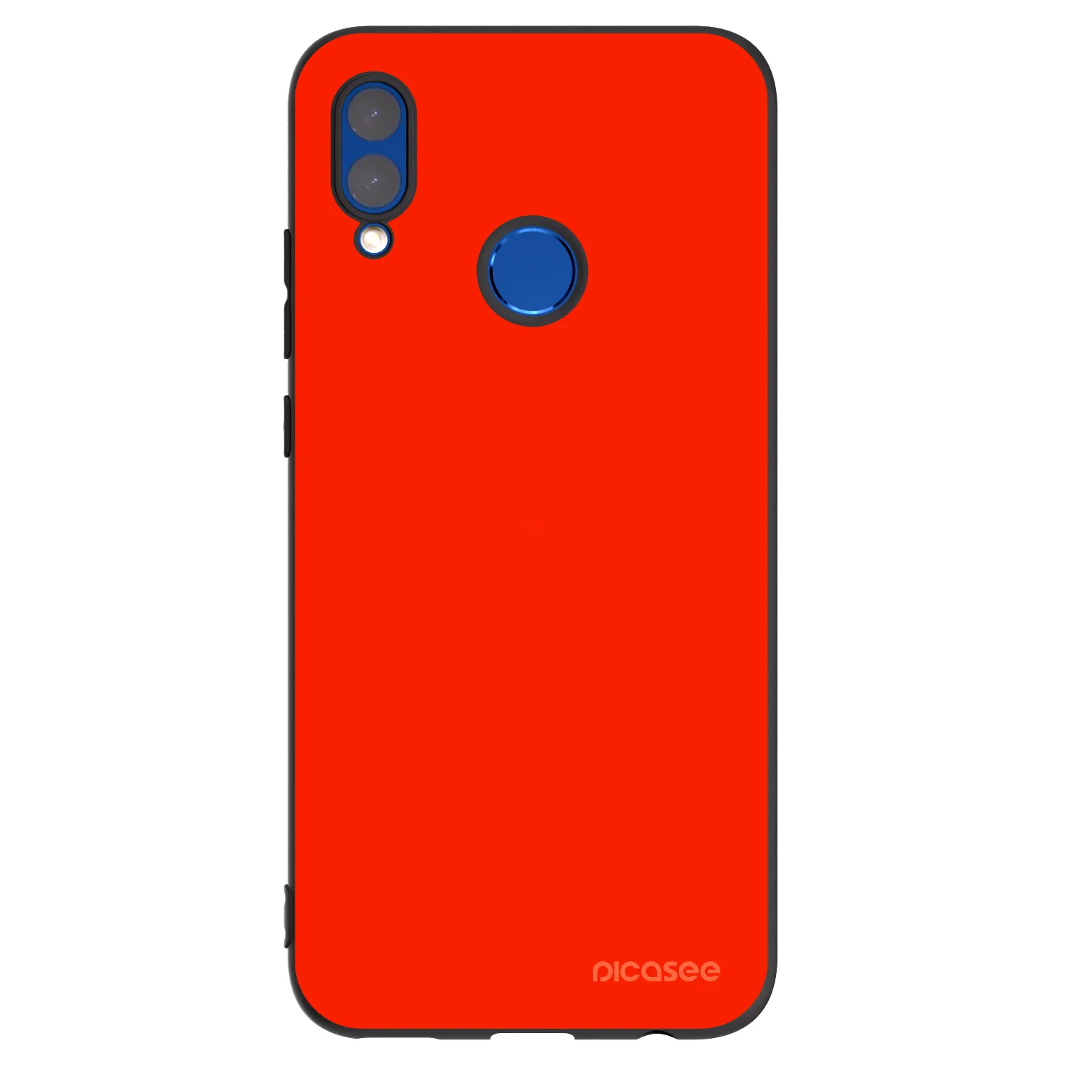 Picasee silikonowe czarne etui na Huawei P Smart 2019 - Maranello Red