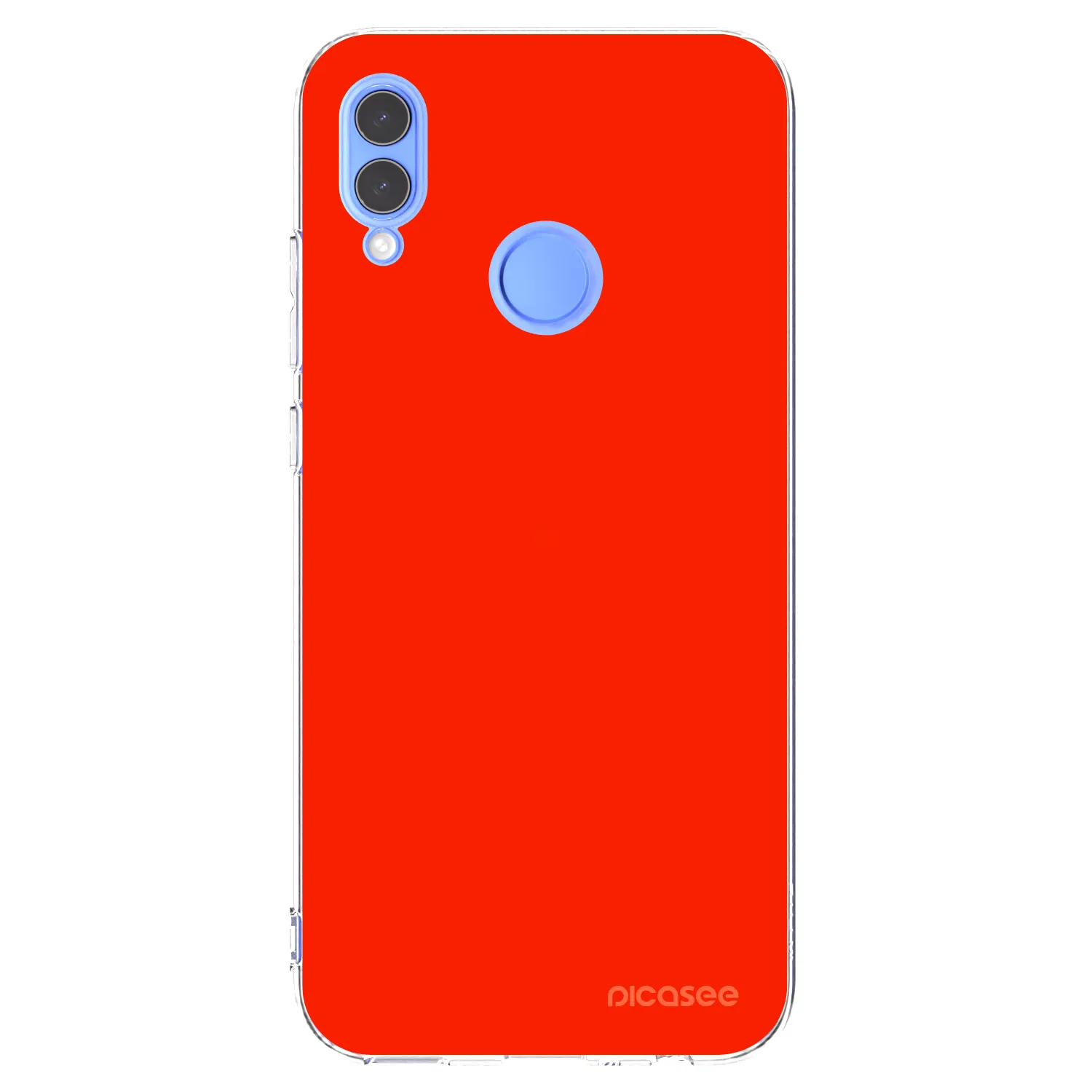 Picasee silikonowe przeźroczyste etui na Huawei P Smart 2019 - Maranello Red