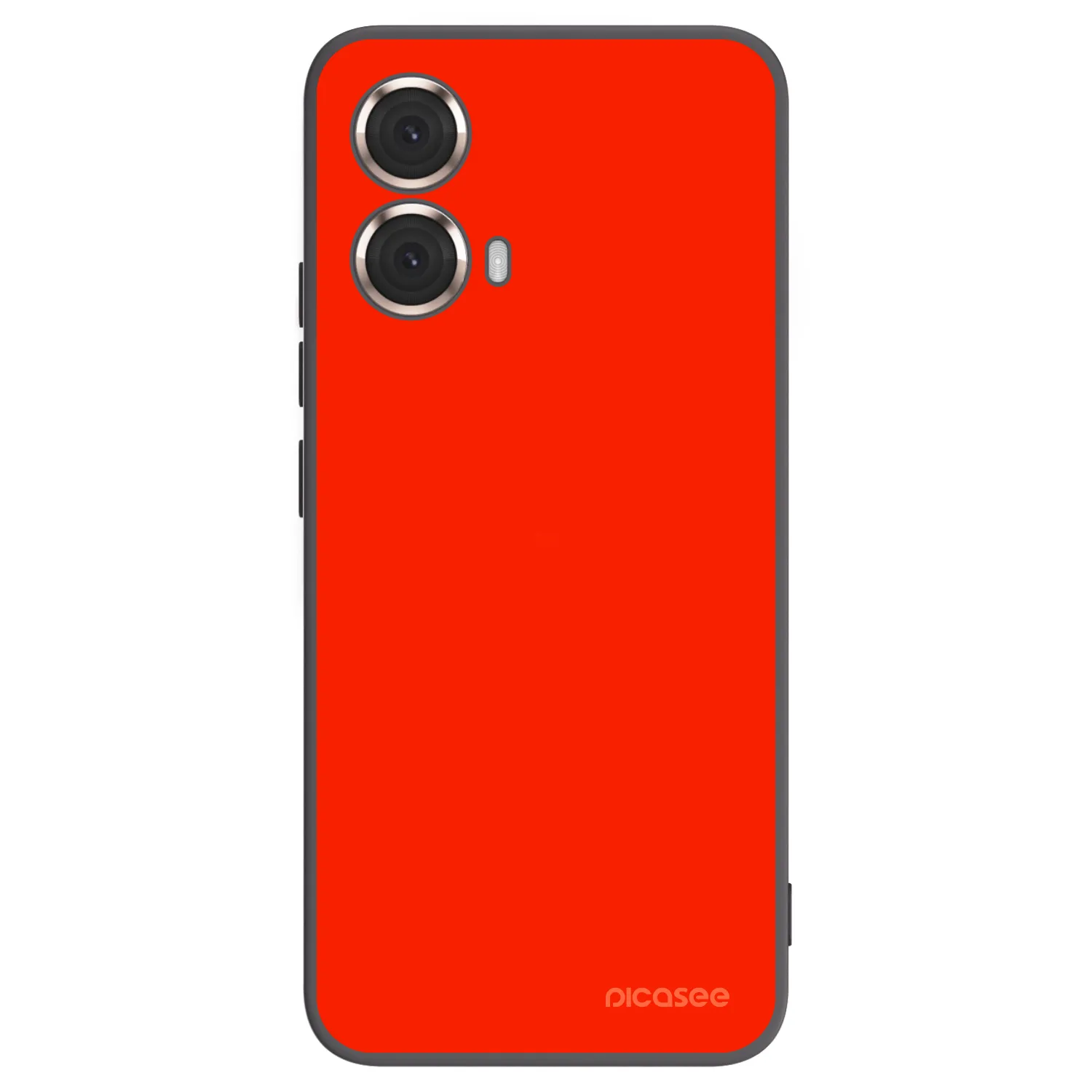 Picasee silikonowe czarne etui na Motorola Moto G85 - Maranello Red