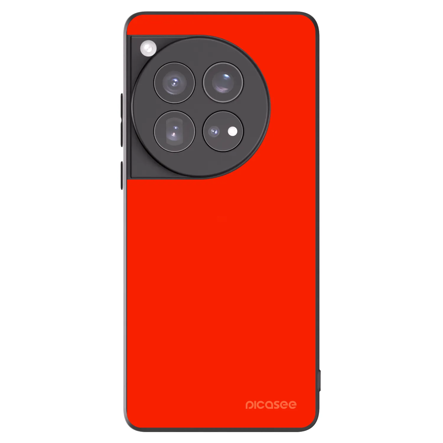 Picasee silikonowe czarne etui na OnePlus 12 5G - Maranello Red