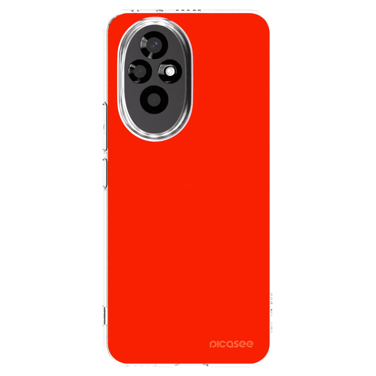 Picasee silikonowe przeźroczyste etui na Honor 200 Pro 5G - Maranello Red