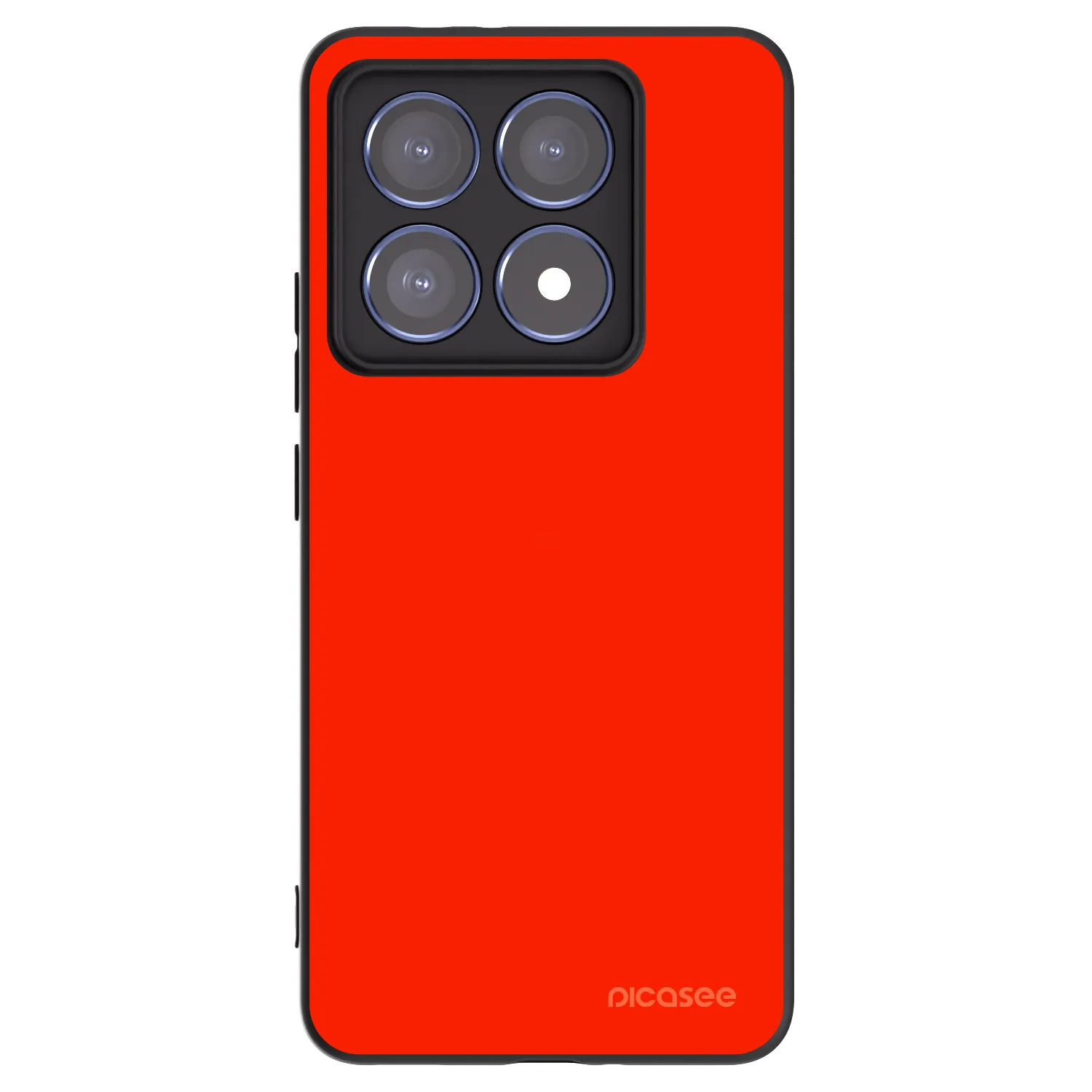 Picasee silikonowe czarne etui na Xiaomi 14T Pro - Maranello Red