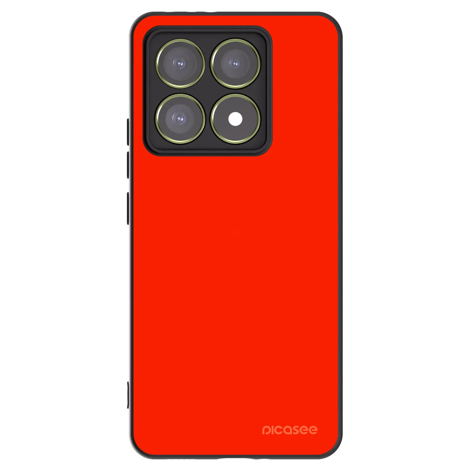 Picasee silikonowe czarne etui na Xiaomi 14T - Maranello Red