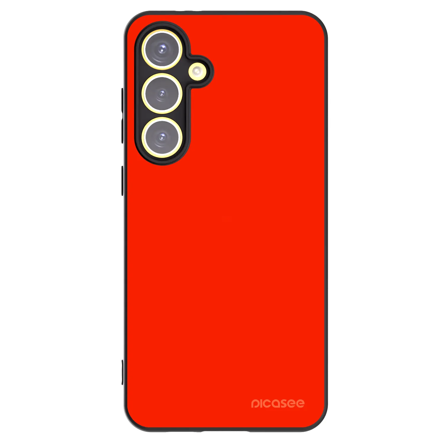 Picasee silikonowe czarne etui na Samsung Galaxy S24 FE S721B - Maranello Red