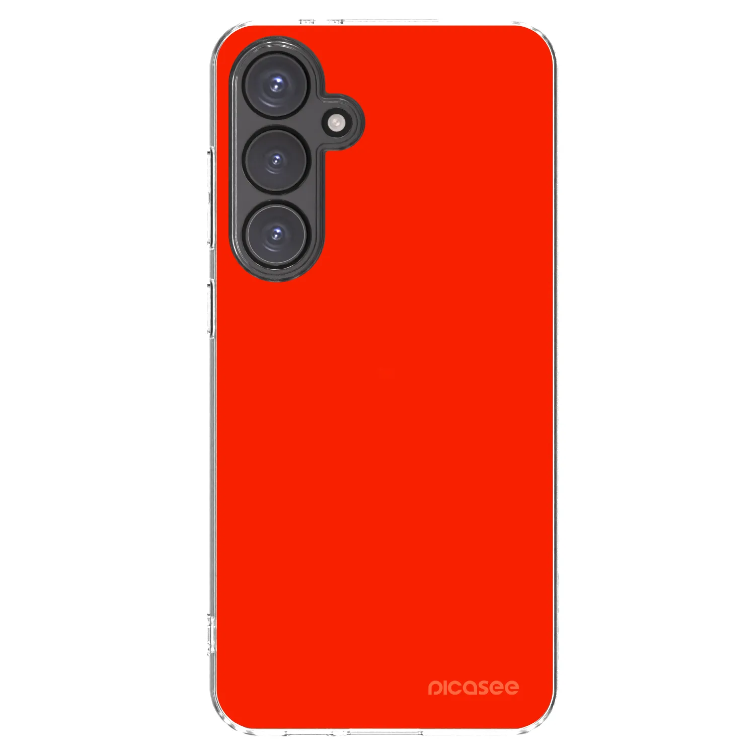 Picasee silikonowe przeźroczyste etui na Samsung Galaxy S24 FE S721B - Maranello Red