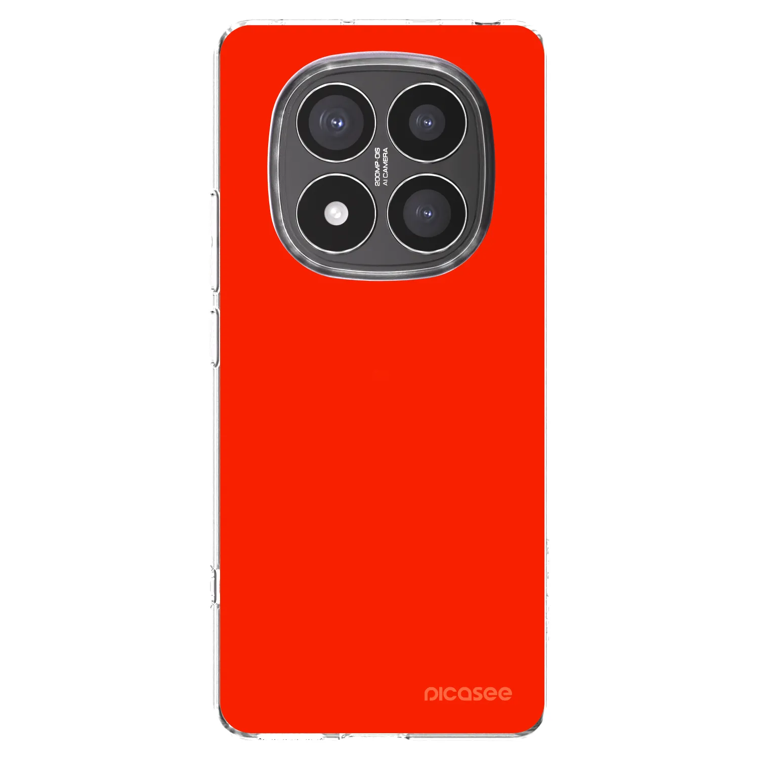 Picasee silikonowe przeźroczyste etui na Xiaomi Redmi Note 14 Pro+ 5G - Maranello Red