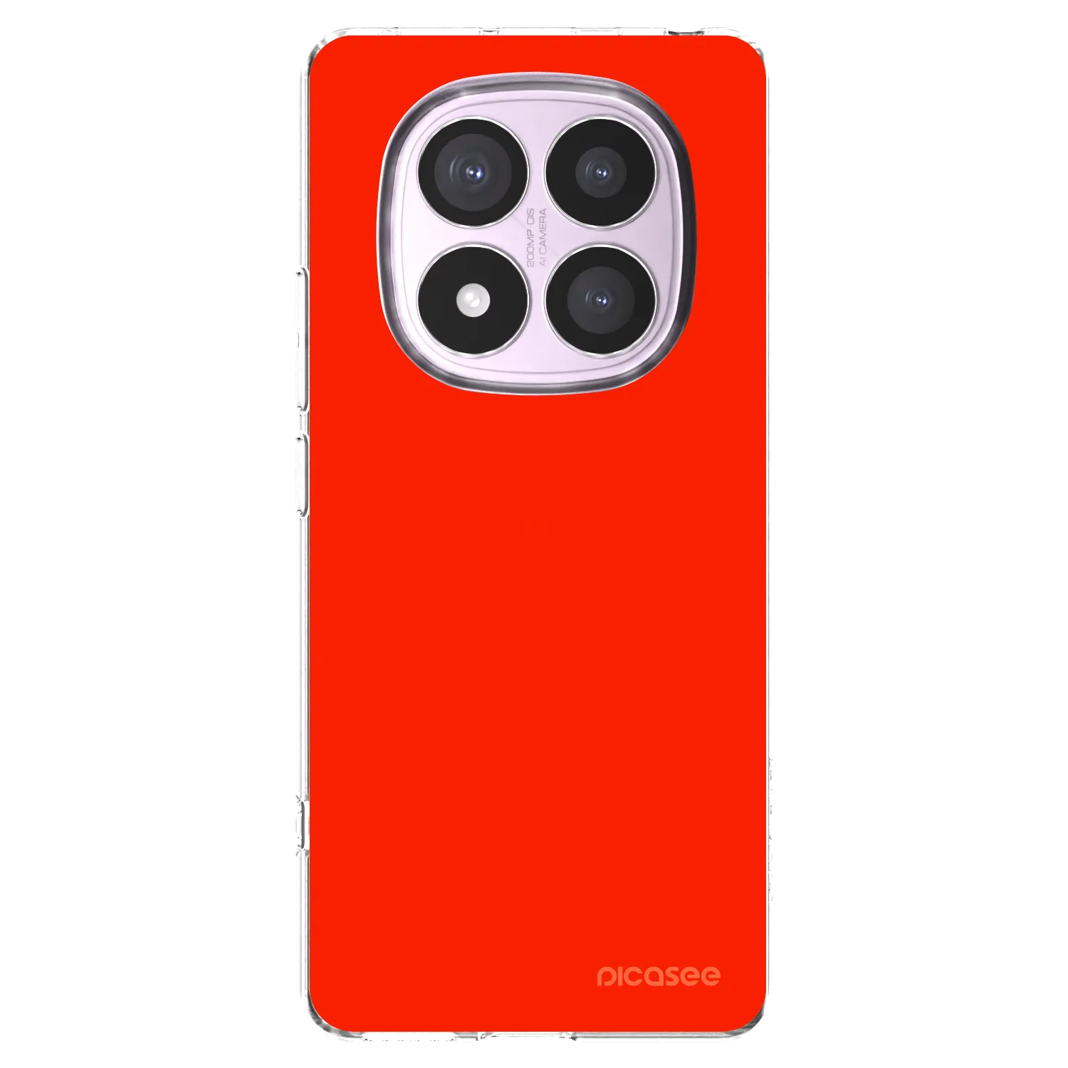 Picasee silikonowe przeźroczyste etui na Xiaomi Redmi Note 14 Pro 5G - Maranello Red