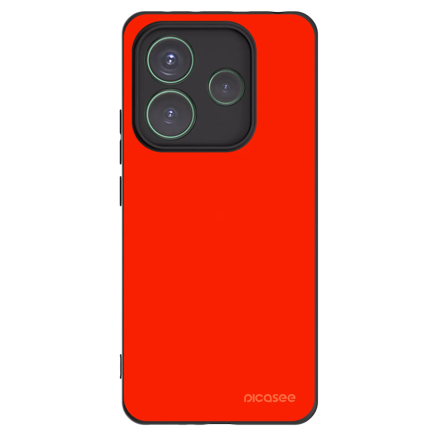 Picasee silikonowe czarne etui na Xiaomi Redmi Note 14 5G - Maranello Red