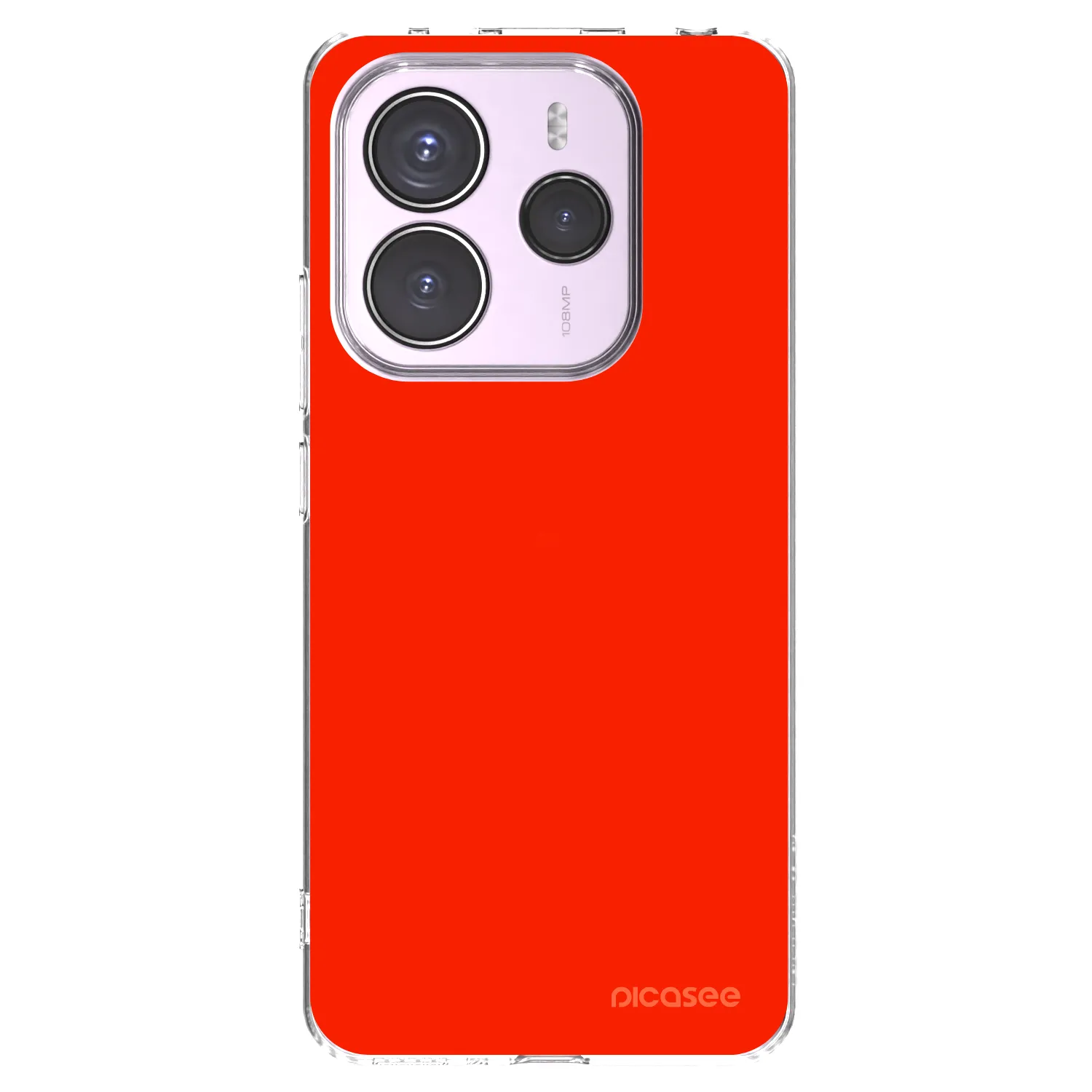 Picasee silikonowe przeźroczyste etui na Xiaomi Redmi Note 14 5G - Maranello Red