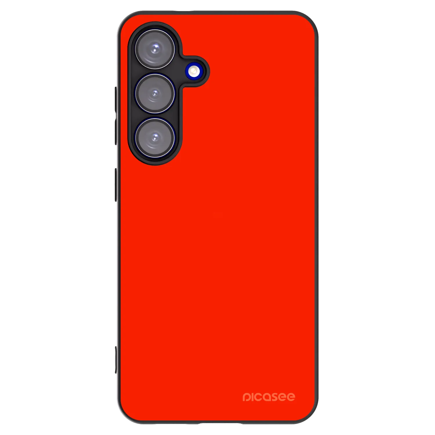 Picasee silikonowe czarne etui na Samsung Galaxy S25 5G - Maranello Red