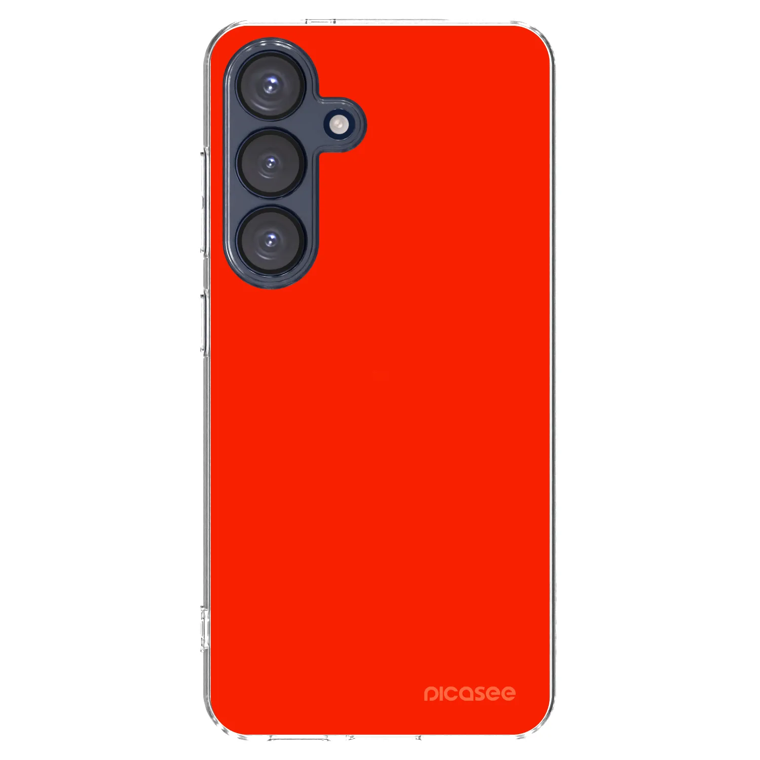 Picasee silikonowe przeźroczyste etui na Samsung Galaxy S25 5G - Maranello Red