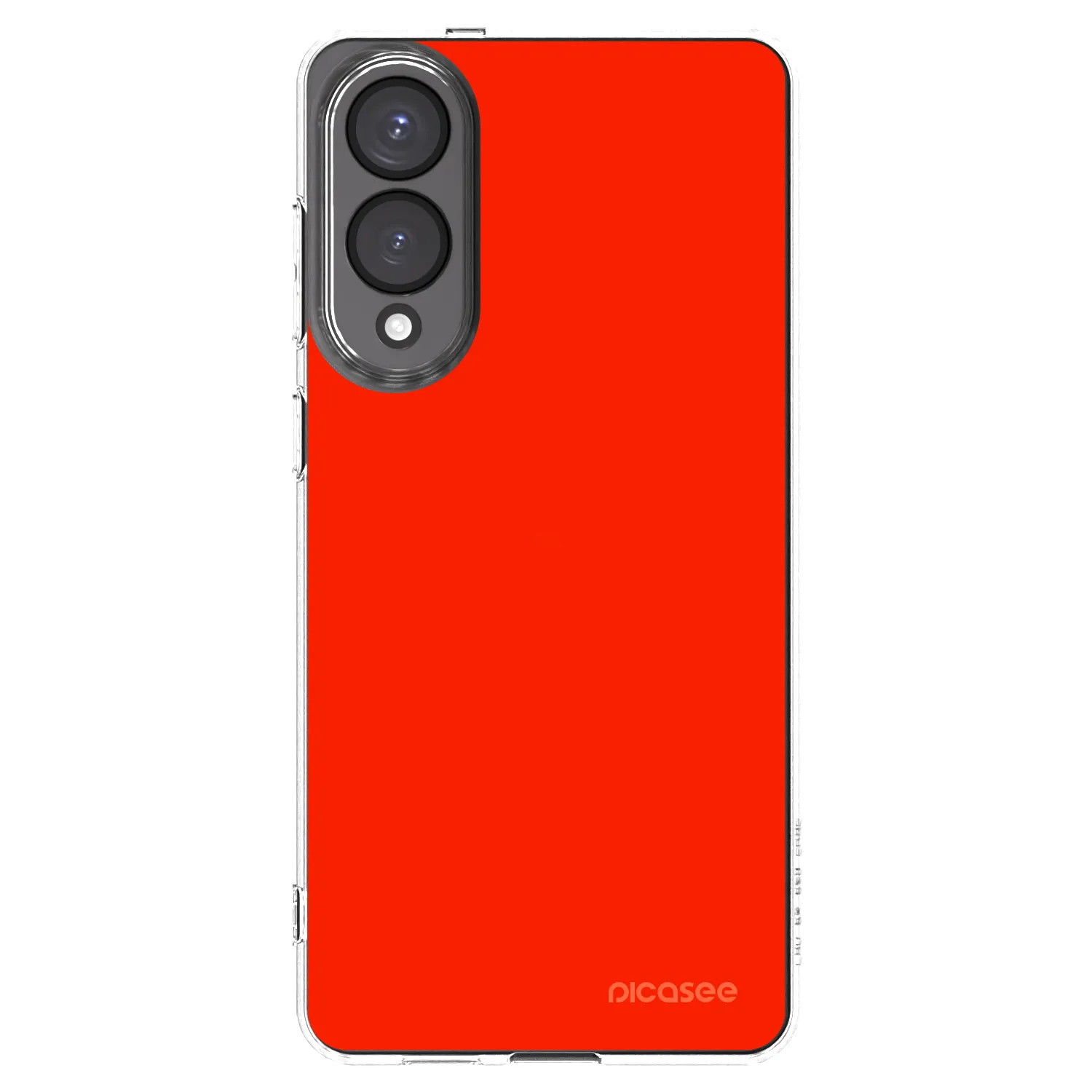 Picasee silikonowe przeźroczyste etui na Samsung Galaxy S25 Edge 5G - Maranello Red