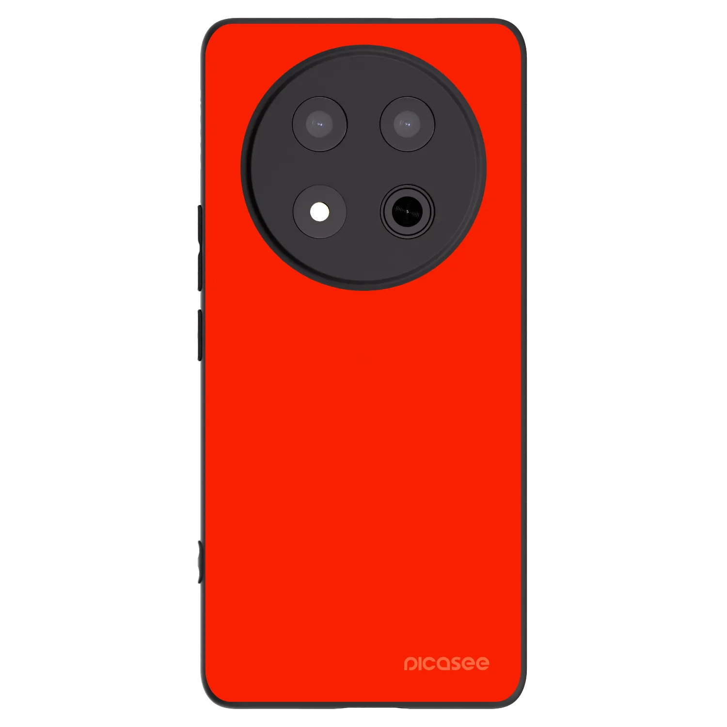 Picasee silikonowe czarne etui na Honor Magic7 Lite 5G - Maranello Red