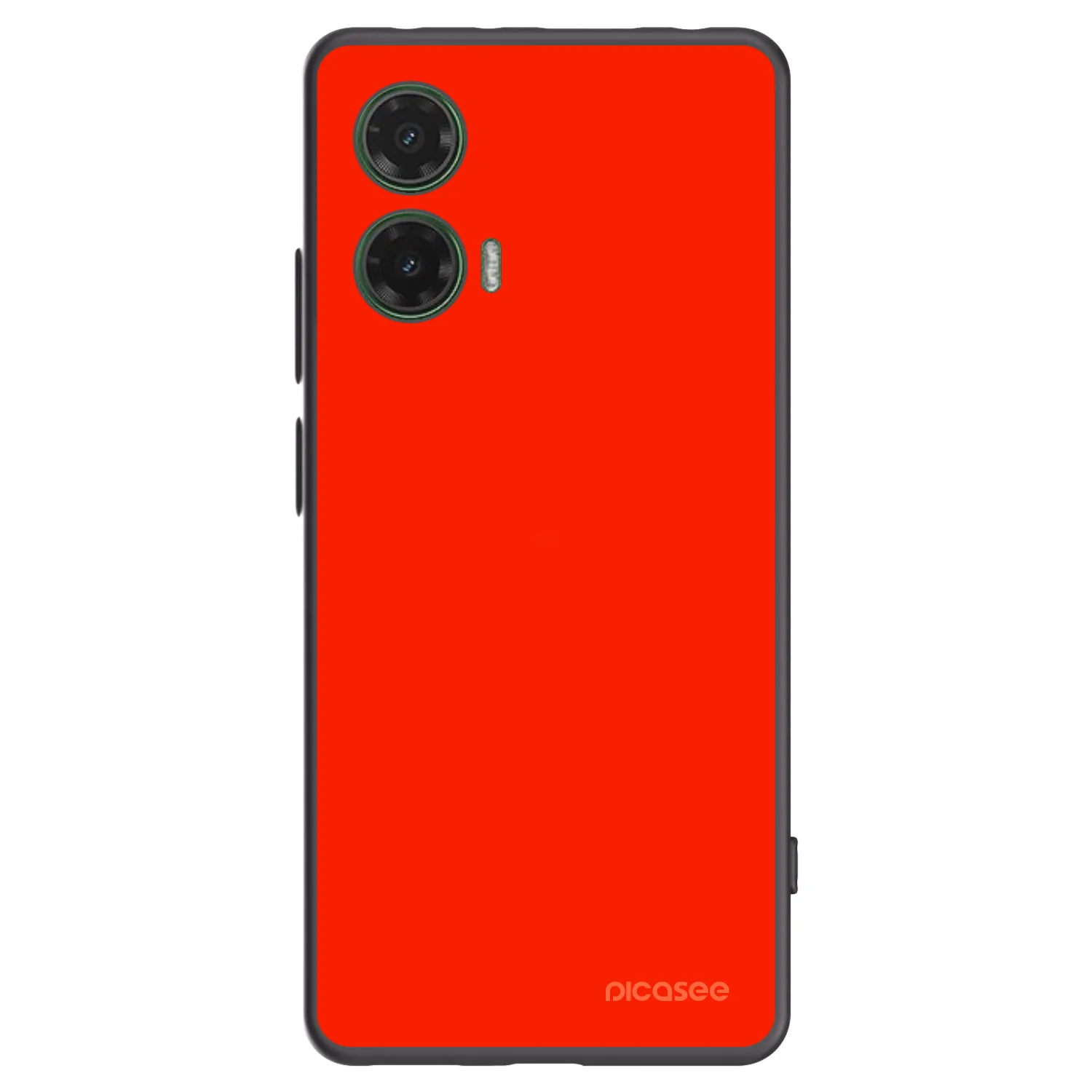 Picasee silikonowe czarne etui na Motorola Moto G35 5G - Maranello Red