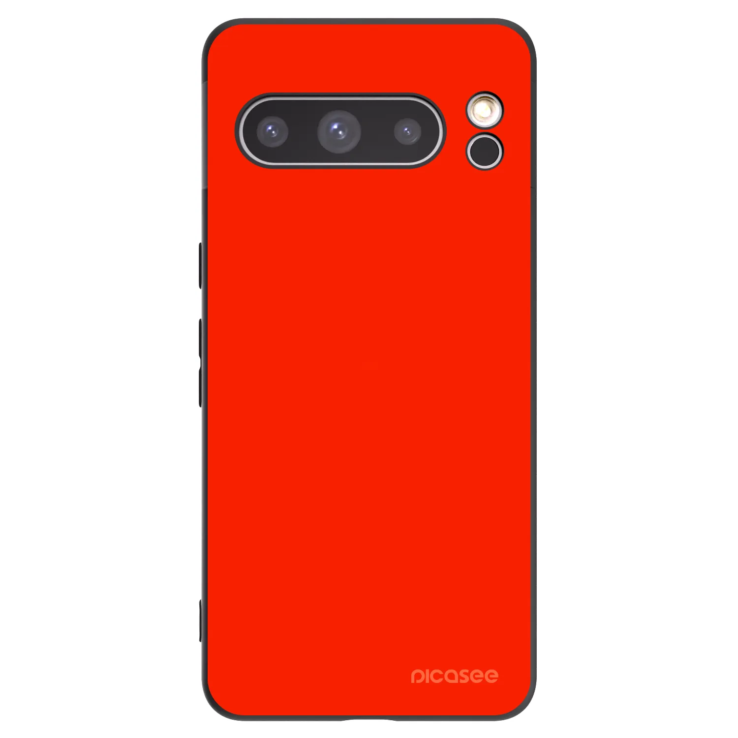 Picasee silikonowe czarne etui na Google Pixel 8 Pro - Maranello Red