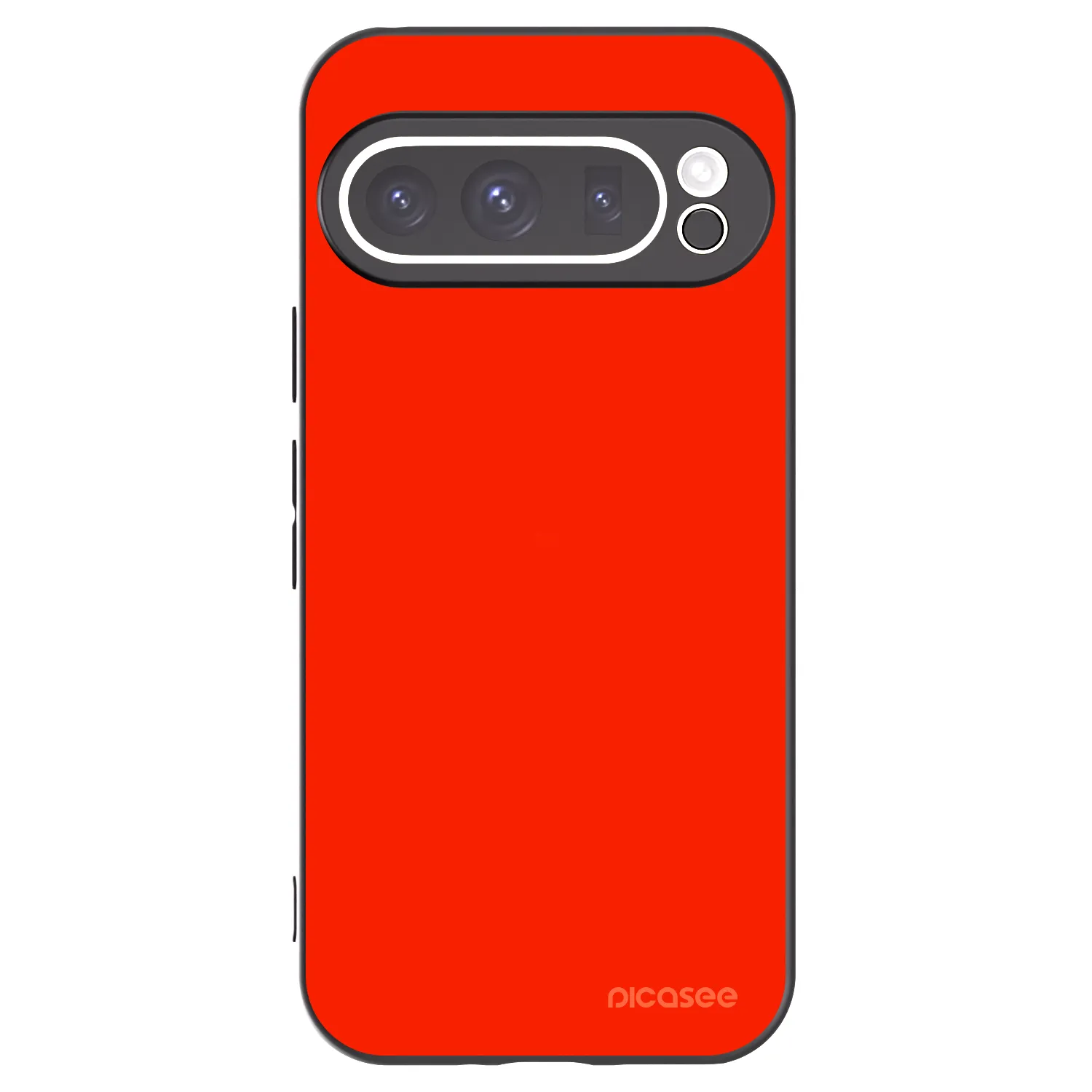 Picasee silikonowe czarne etui na Google Pixel 9 Pro - Maranello Red