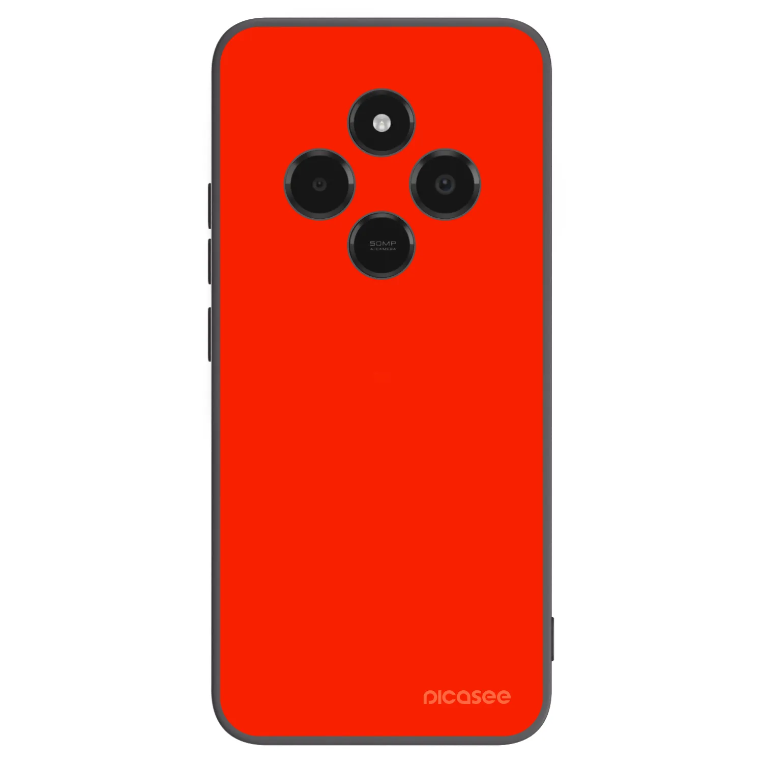 Picasee silikonowe czarne etui na Xiaomi Poco C75 - Maranello Red